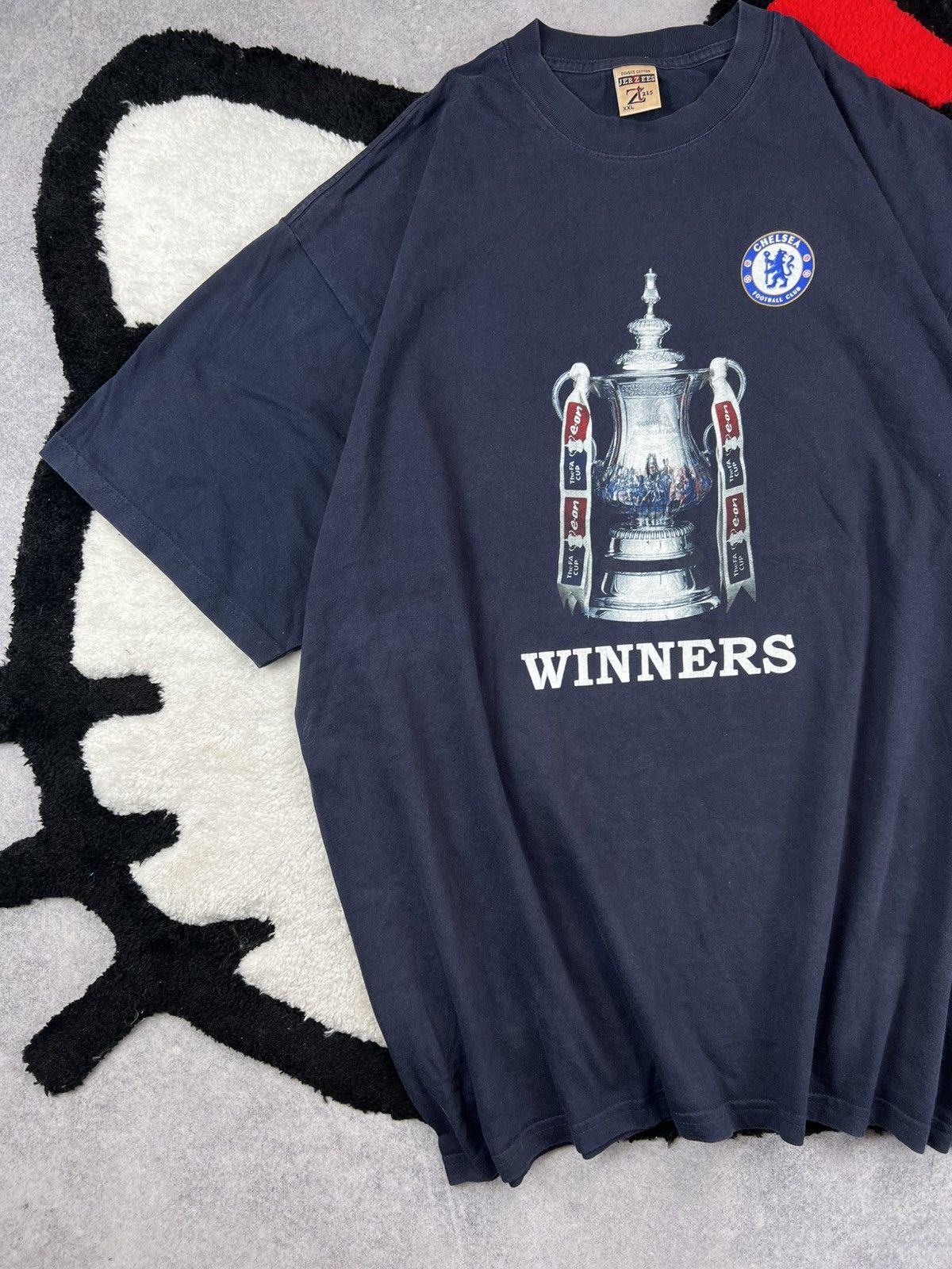 Chelsea Soccer Chelsea Vintage Winners 2007 Football Soccer Y2K Tee Shirt Size US XXL / EU 58 / 5 - 2 Thumbnail