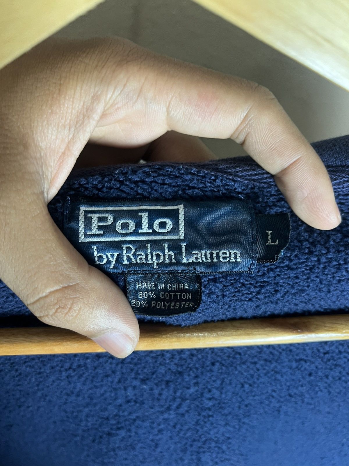 Polo Ralph Lauren × Vintage Vintage Polo Ralph Lauren Zipper Hooded Faded Size US L / EU 52-54 / 3 - 10 Thumbnail