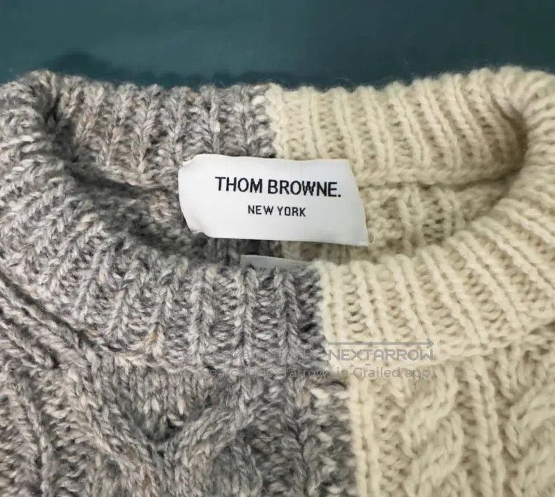 Thom Browne Thom Browne Striped Knit Crewneck Long Sleeve Woolen Sweat Size US XL / EU 56 / 4 - 4 Thumbnail