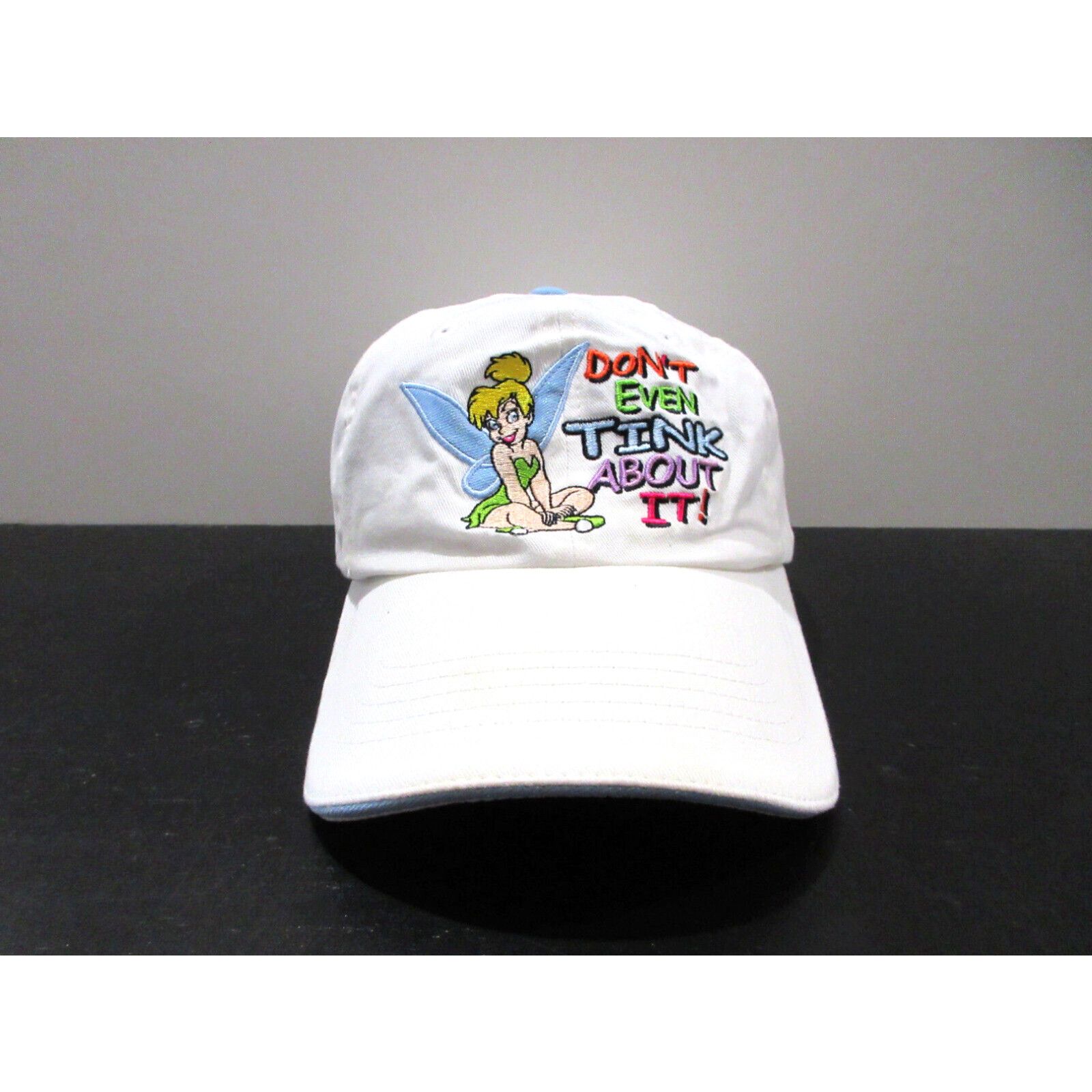 Disney Disney Hat Cap Strap Back White Green Tinkerbell Peter Pan Girls Kids Youth Size ONE SIZE - 1 Preview