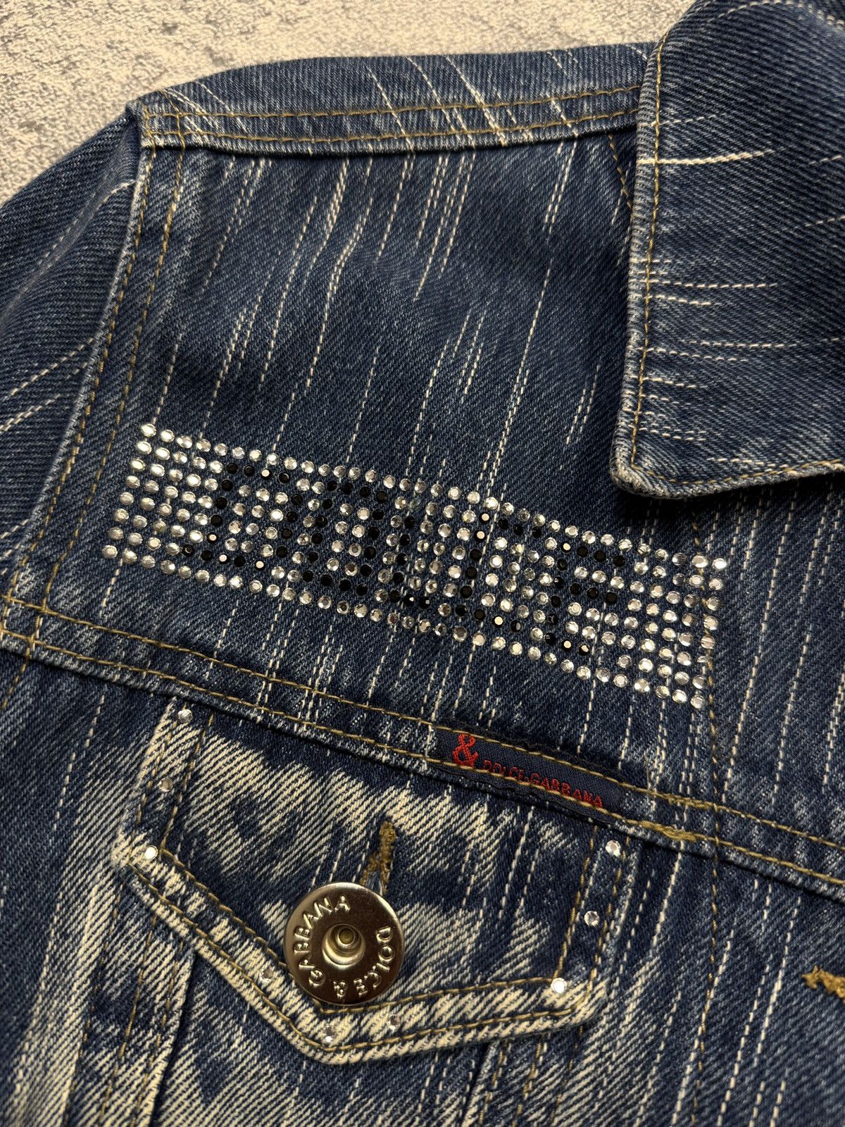 Dolce & Gabbana D&G Dolce & Gabbana Denim Jacket Made in Italy Vintage Y2K Size S / US 4 / IT 40 - 3 Thumbnail