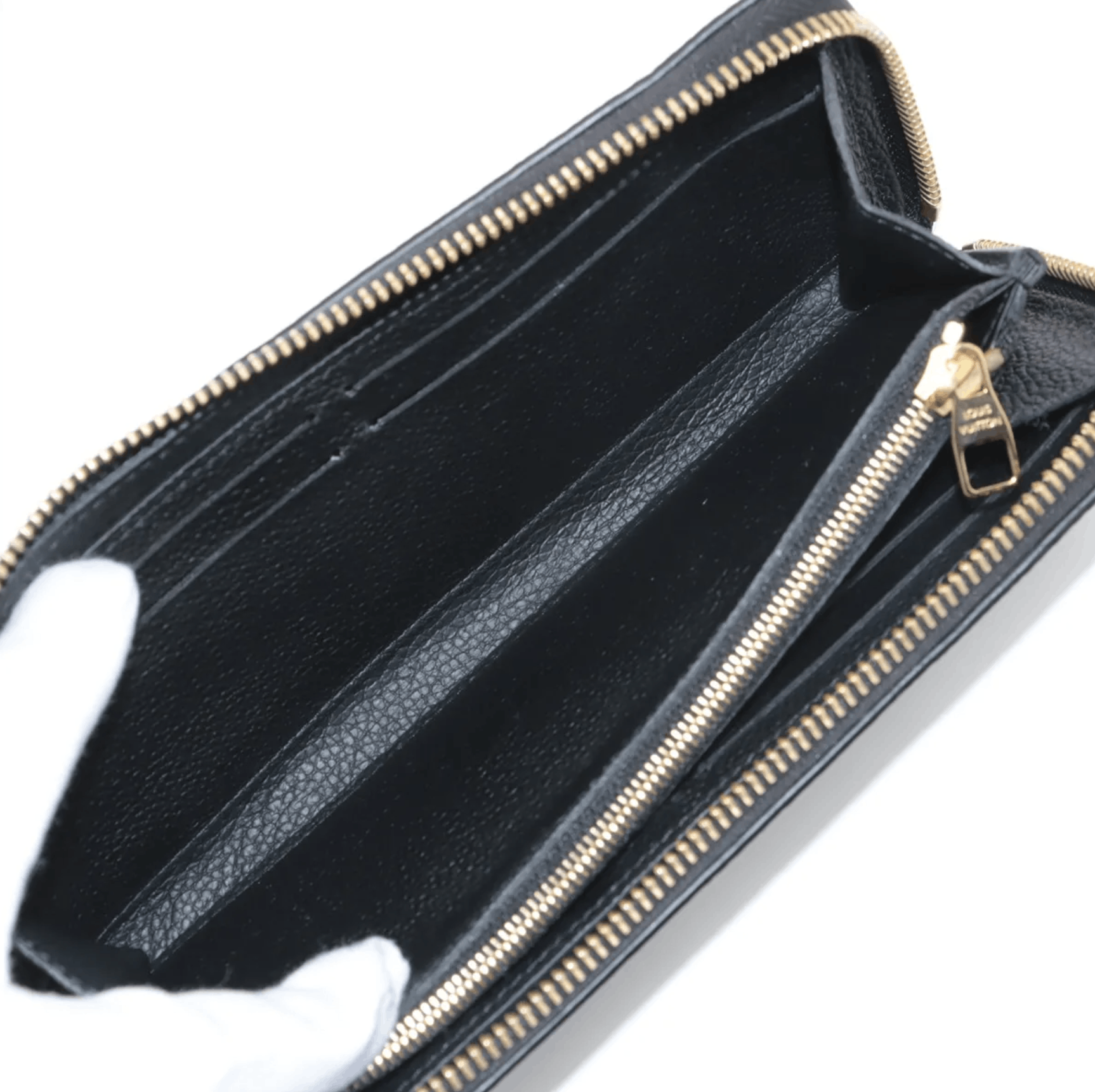 Louis Vuitton Louis Vuitton Clemence Zippy Wallet Noir, Cream Size ONE SIZE - 5 Thumbnail