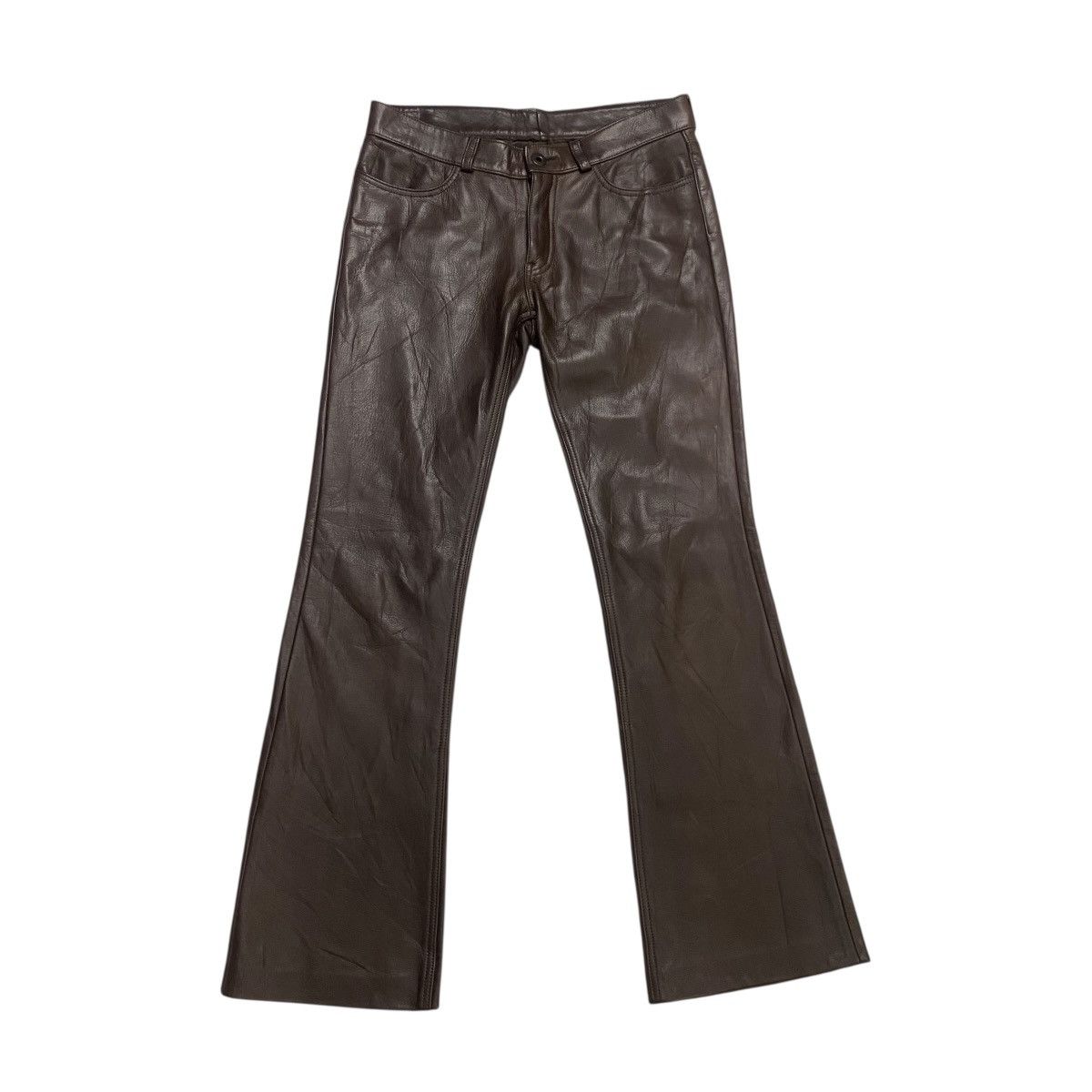 Leather Wai-two cowhide leather pant Size 30" / US 8 / IT 44 - 1 Thumbnail