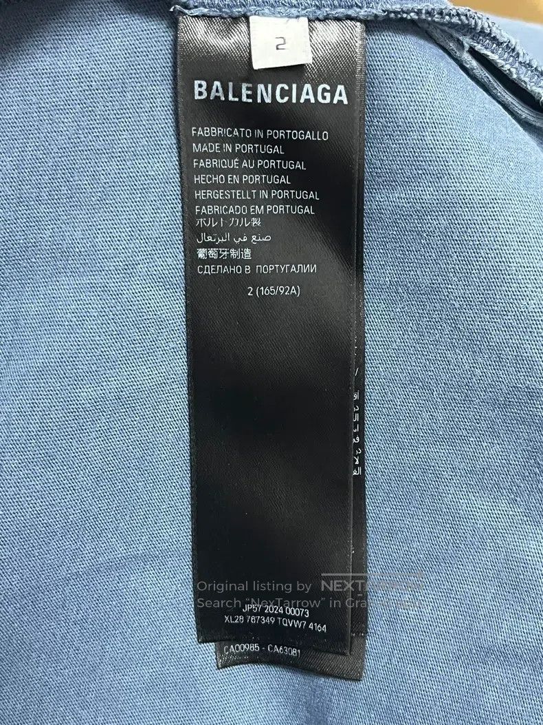 Balenciaga Balenciaga Letter Print Round Neck Short Sleeve T-Shirt, B Size US M / EU 48-50 / 2 - 9 Thumbnail