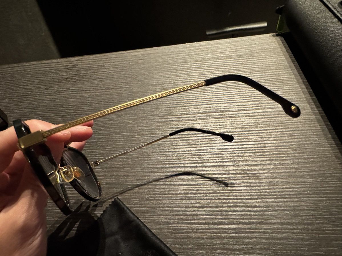 Versace Versace VE2193 142887 56 Tribute Gold/Black Sunglasses Size ONE SIZE - 6 Thumbnail