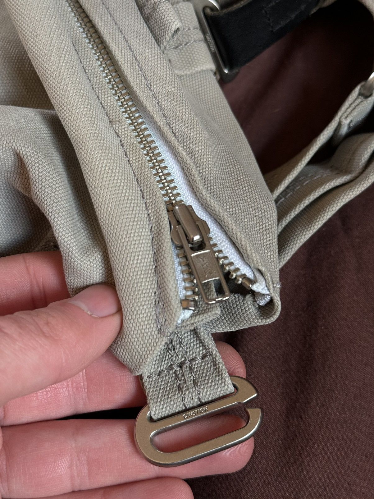 Japanese Brand × QWSTION QWSTION Bananatex laptop nylon/leather square backpack bag Size ONE SIZE - 5 Thumbnail