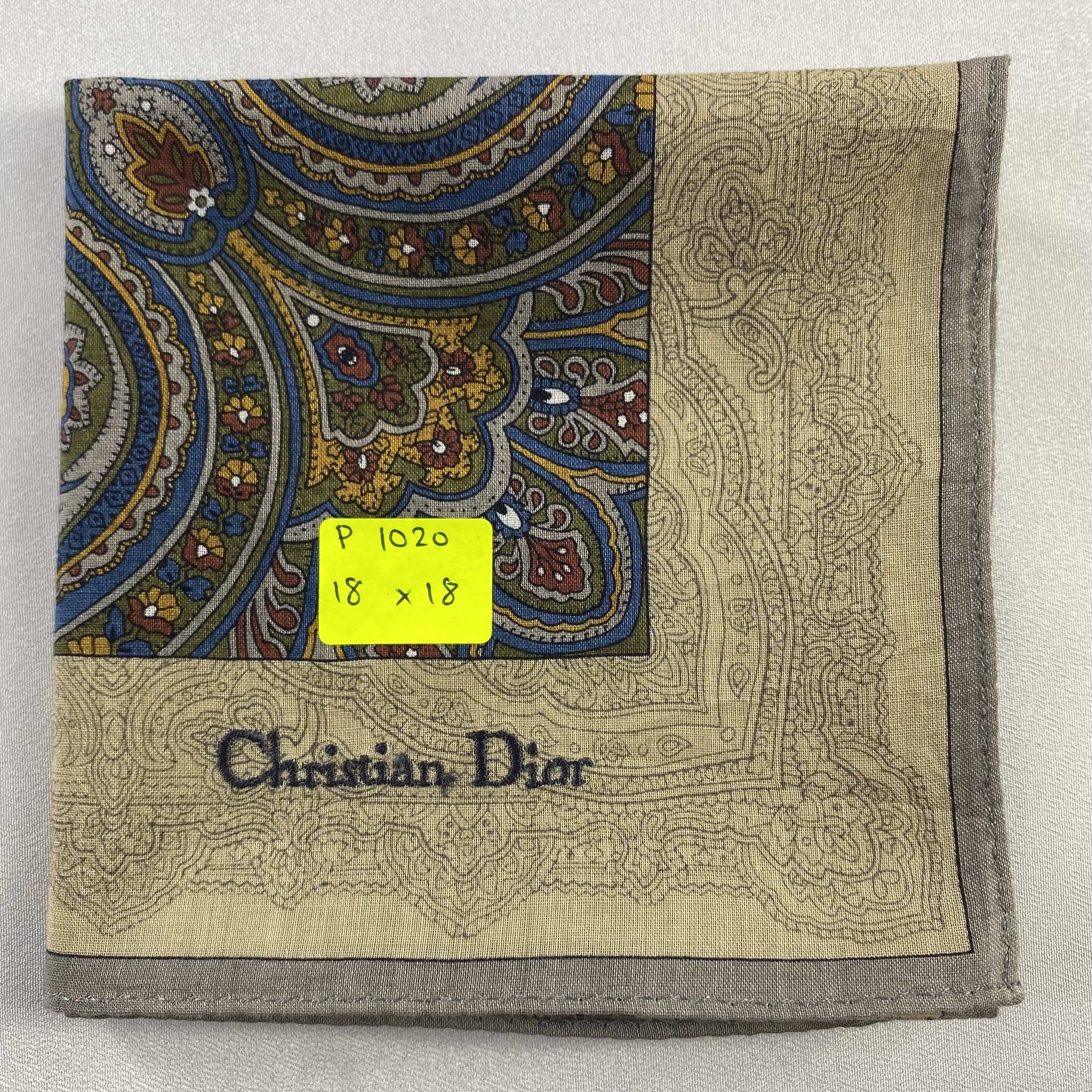 Vintage Christian Dior Monsieur Handkerchief / Neckerchief-P1020 Size ONE SIZE - 5 Thumbnail