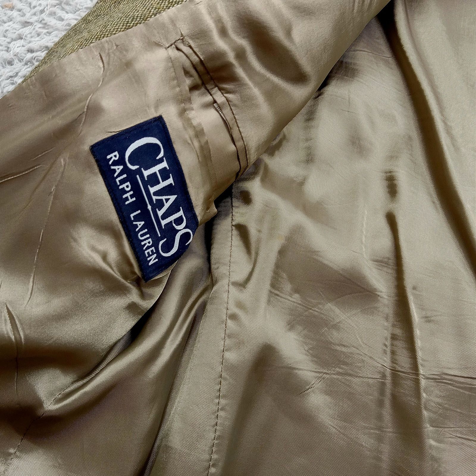 Chaps Ralph Lauren Chaps Ralph Lauren Suit Jacket M Mens Brown 2 Button Wool Size 38R - 4 Thumbnail