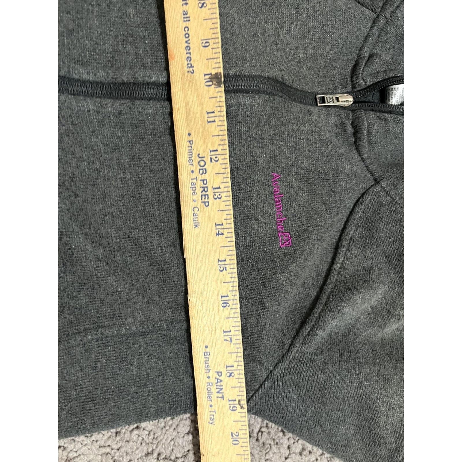 Avalanche Avalanche Sweater Large Gray Turtleneck Zip Up Adult Polyester Thumb Holes Size L / US 10 / IT 46 - 5 Thumbnail