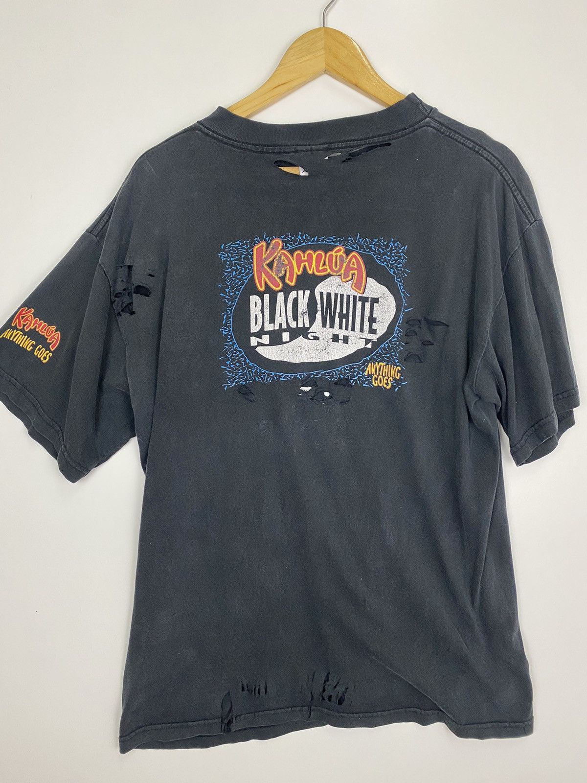 Vintage Vintage Sick Trashed Tee Kahlua Black White Night Size US L / EU 52-54 / 3 - 6 Thumbnail
