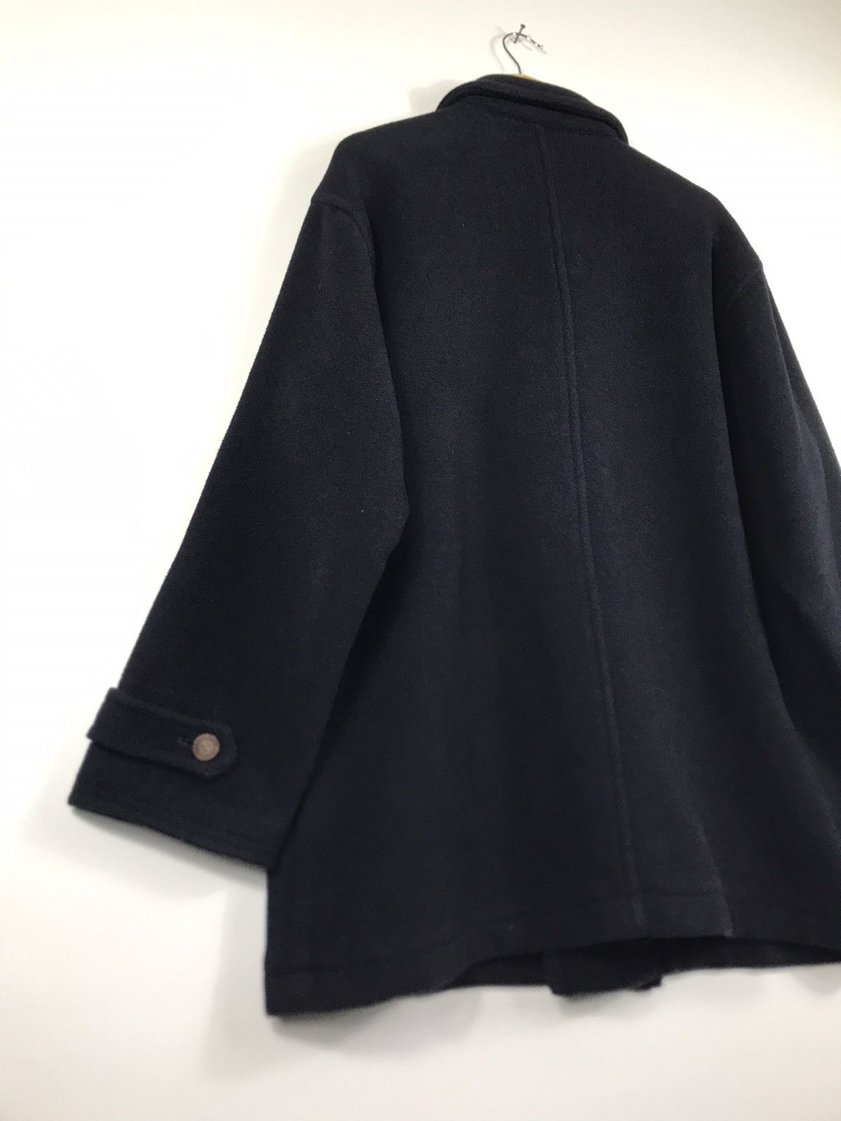 Japanese Brand × Vintage ⚡️Vintage ixi:z Fleece Double Breast Peacoat Jacket Size US L / EU 52-54 / 3 - 14 Thumbnail
