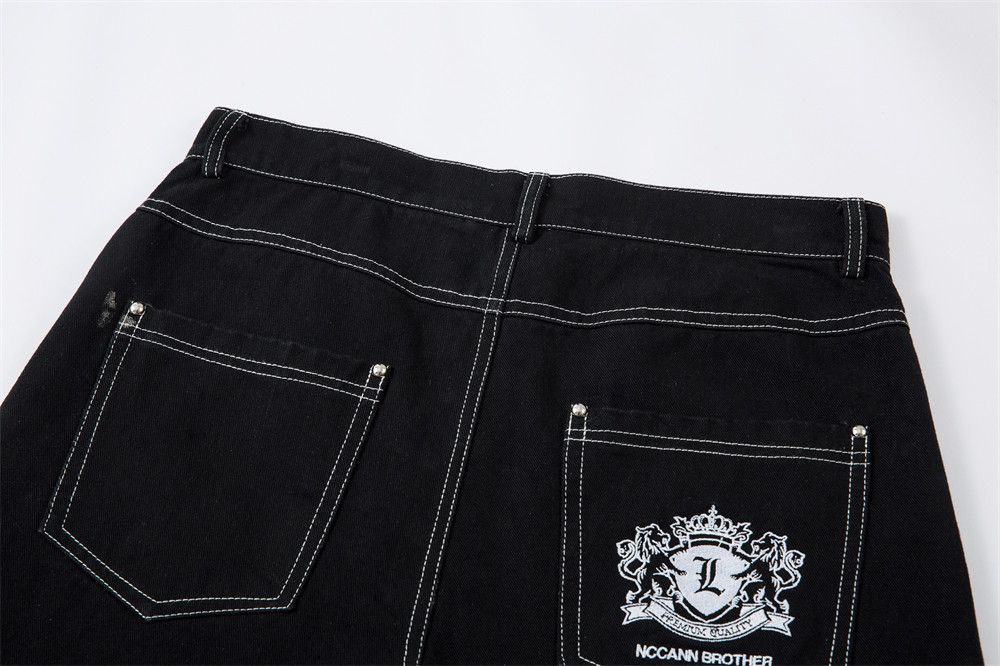 Vintage Men's hippie trend sun-embroidered flared jeans Size US 32 / EU 48 - 5 Thumbnail