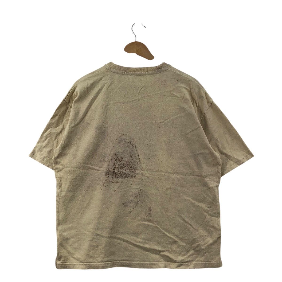 Japanese Brand NUMBER NINE STUDIOS Japan Plain Dirty T-Shirt