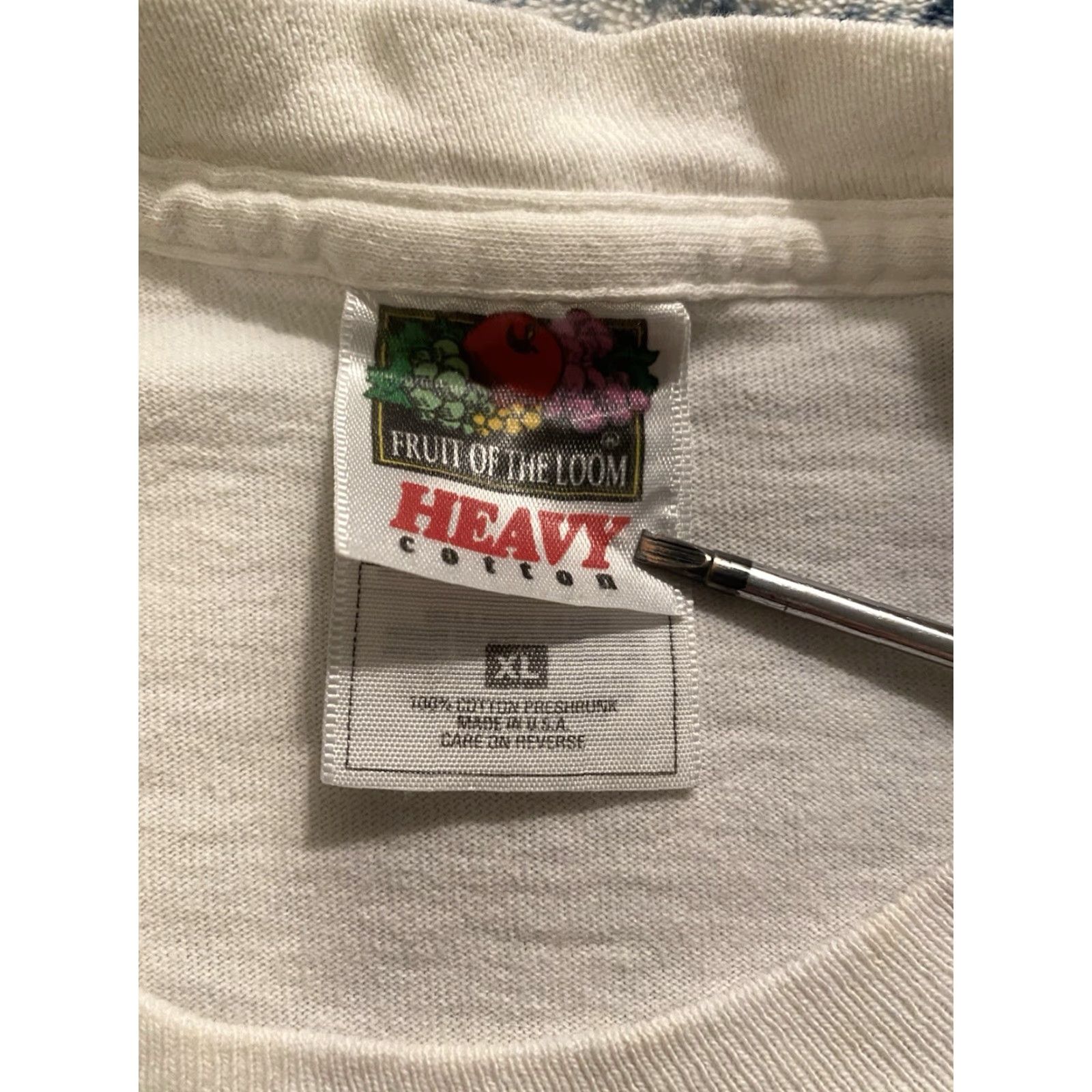 Fruit Of The Loom VINTAGE Fruit of the Loom T-Shirt White XL Graphic Print Jesus Is Coming 90s Grunge Crew Neck Short Sleeve Double-Sided Mens Size US XL / EU 56 / 4 - 3 Thumbnail