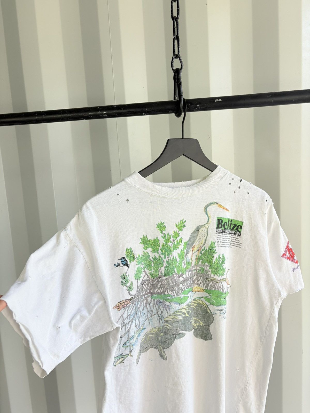 Vintage Thrashed Belize Mangroves Distressed Sun Faded ERD GRUNGE Size US L / EU 52-54 / 3 - 5 Thumbnail