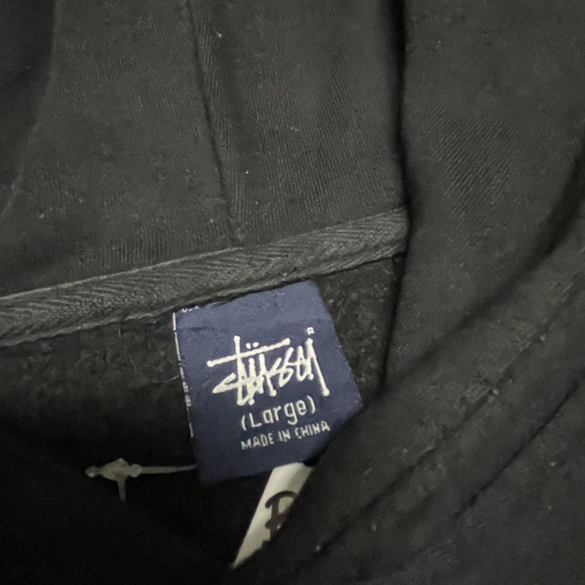 Stussy × Vintage Vintage 1990s Stussy N4 Monogram hoodie Size US L / EU 52-54 / 3 - 7 Thumbnail