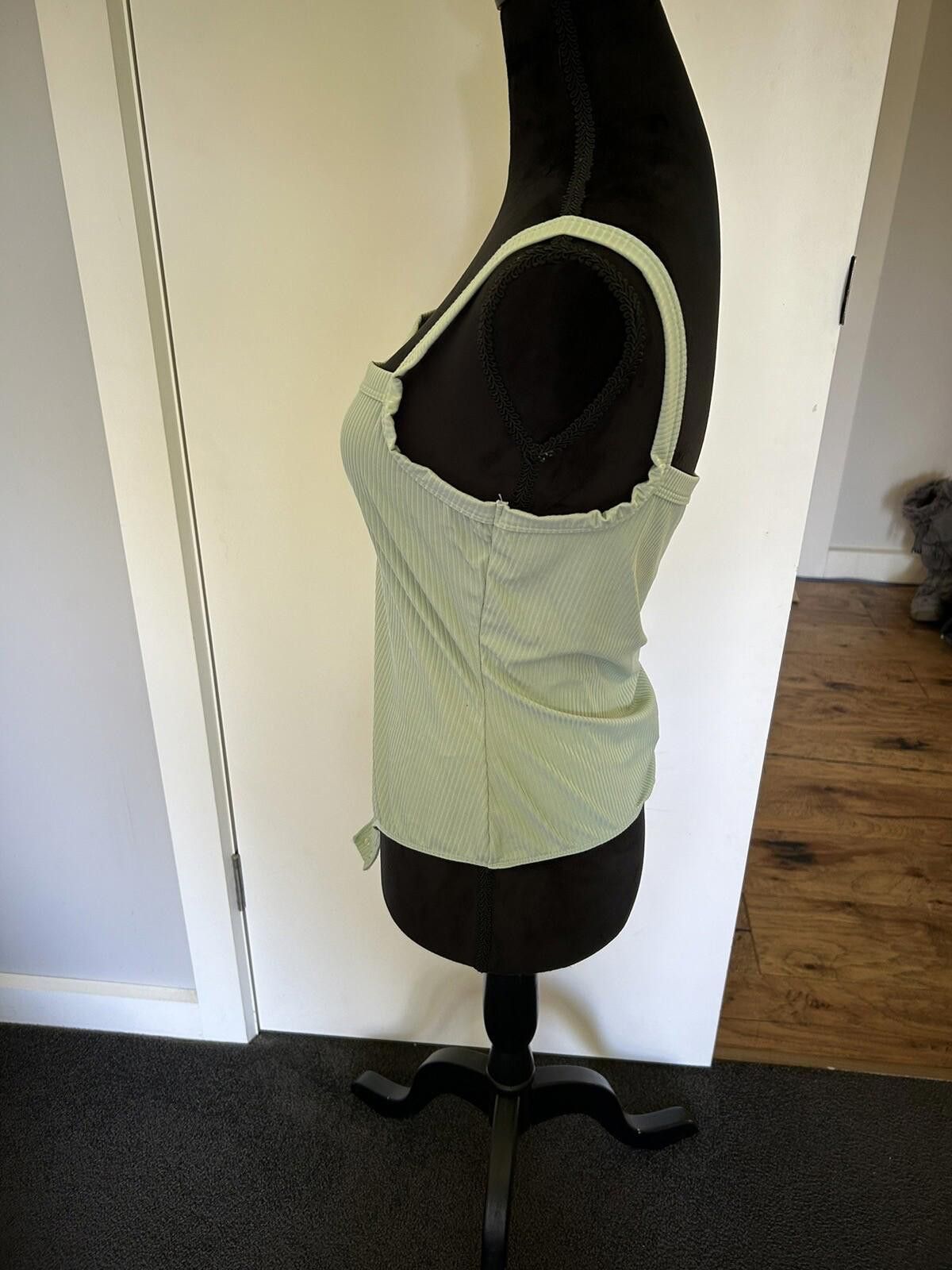 Kokaine Kookai Khaki Pastel Green Bodysuit - Size 2 sz 6 (002) Size XS / US 0-2 / IT 36-38 - 4 Thumbnail