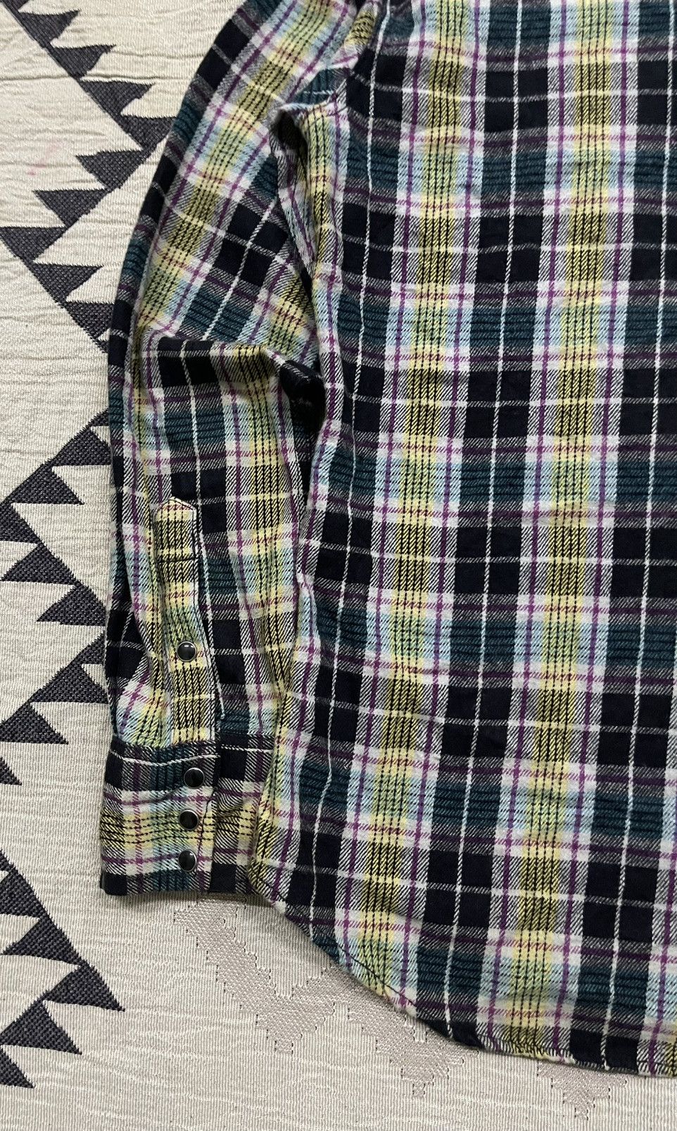 Wrangler VINTAGE WRANGLER PRE-SHRUNK TARTAN PLAID WESTERN BUTTON UP Size US M / EU 48-50 / 2 - 11 Thumbnail