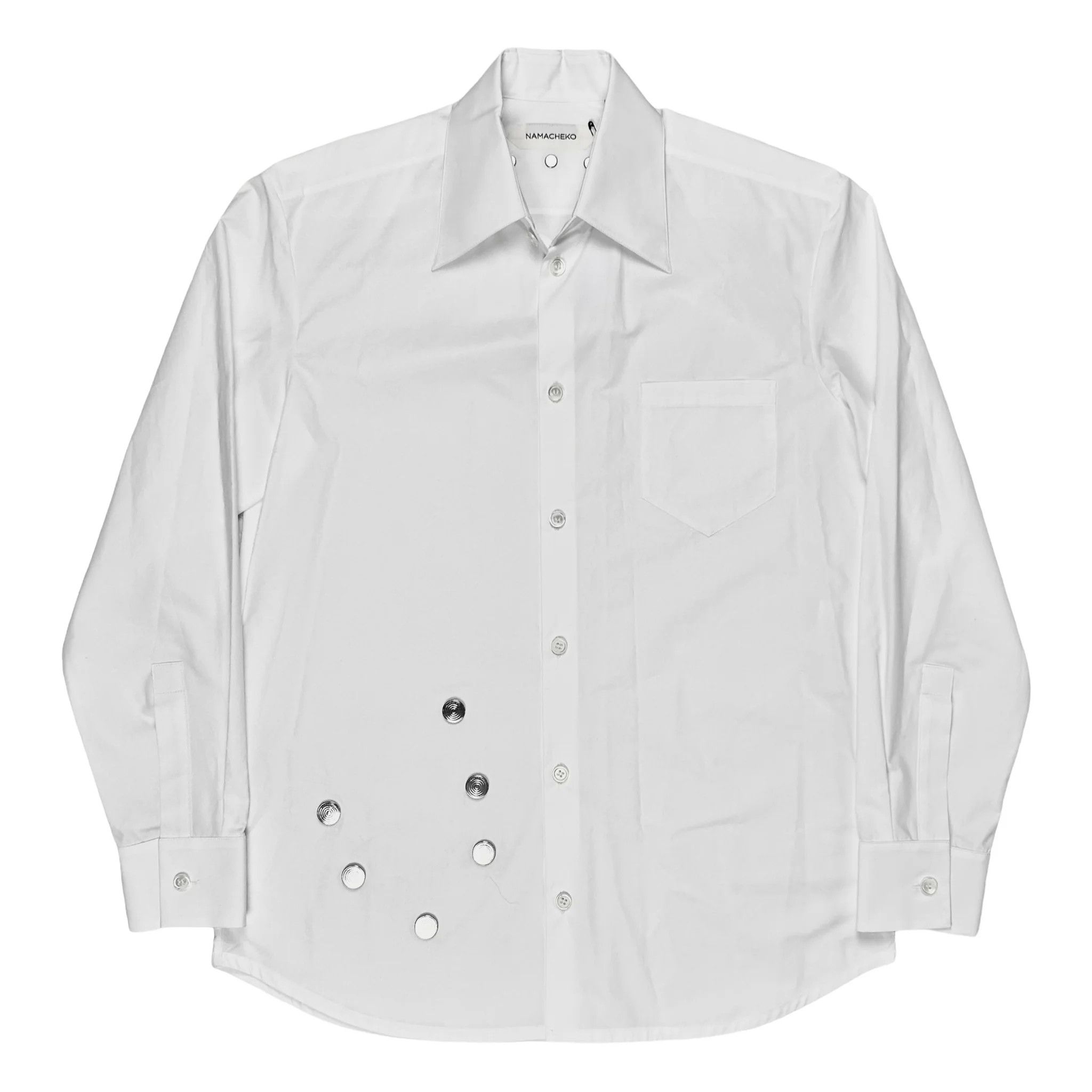 image of Namacheko Coin Detail Shirt - Ss22 in White, Men's (Size XL)