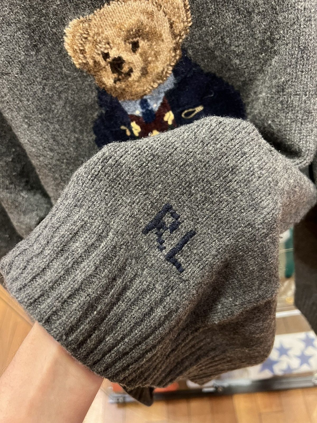 Polo Ralph Lauren Polo Ralph Lauren Polo Bear Toggle Coat Knit Sweater Size US XL / EU 56 / 4 - 4 Thumbnail