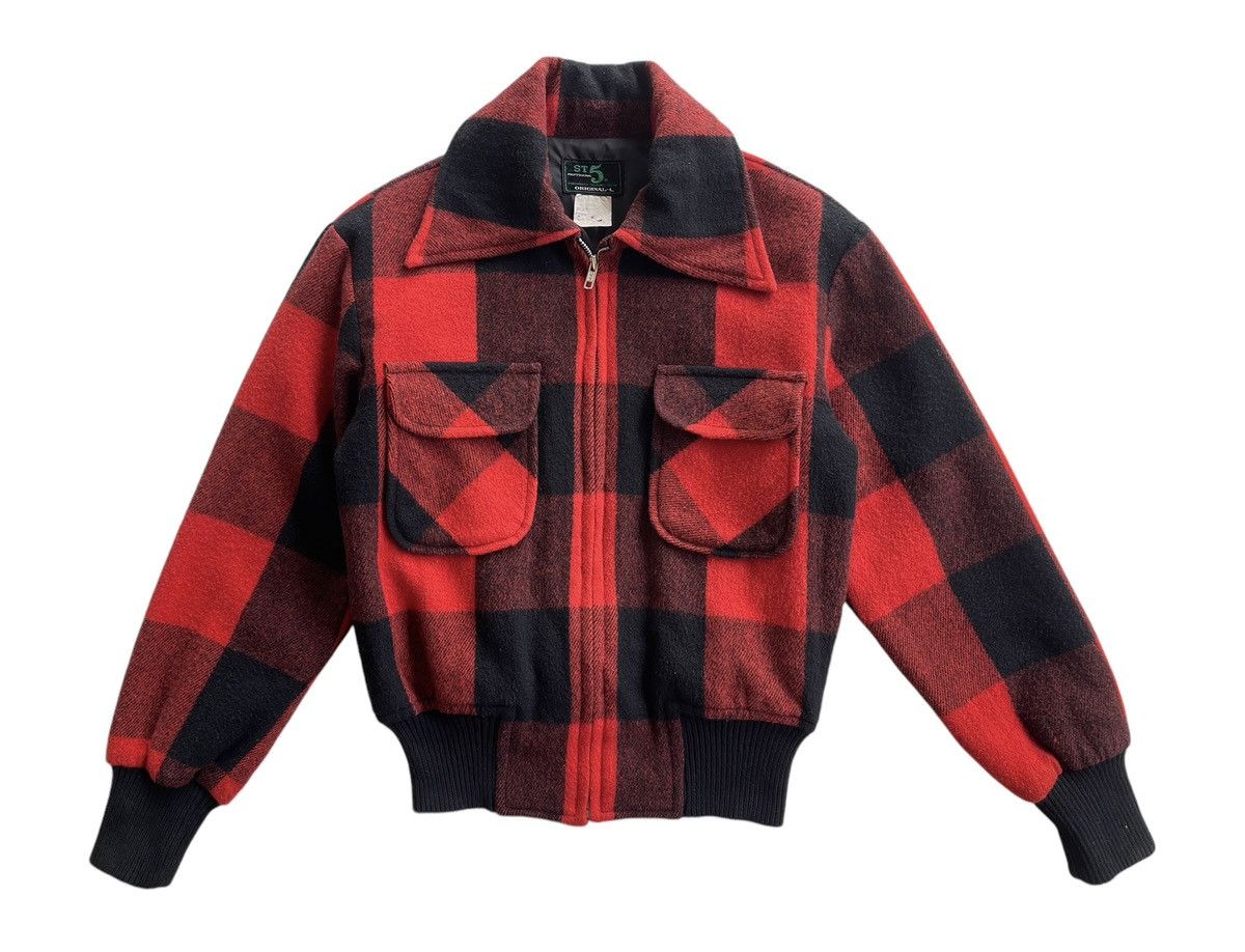 Japanese Brand Vintage ST5 Wool Blouson Jacket Size S / US 4 / IT 40 - 2 Thumbnail