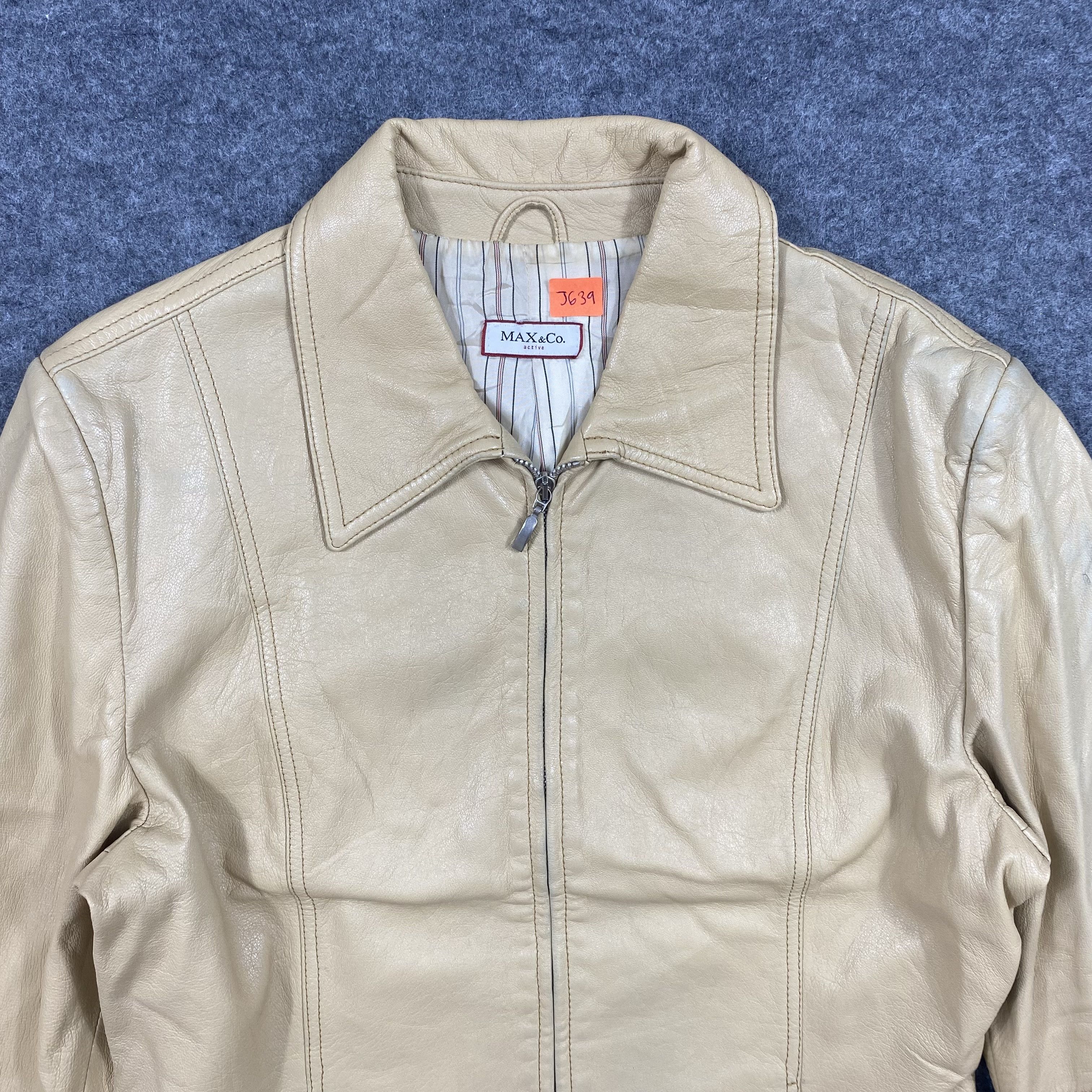 Branded Leather VINTAGE MAX AND CO. LEATHER JACKET-J639 Size US S / EU 44-46 / 1 - 7 Thumbnail