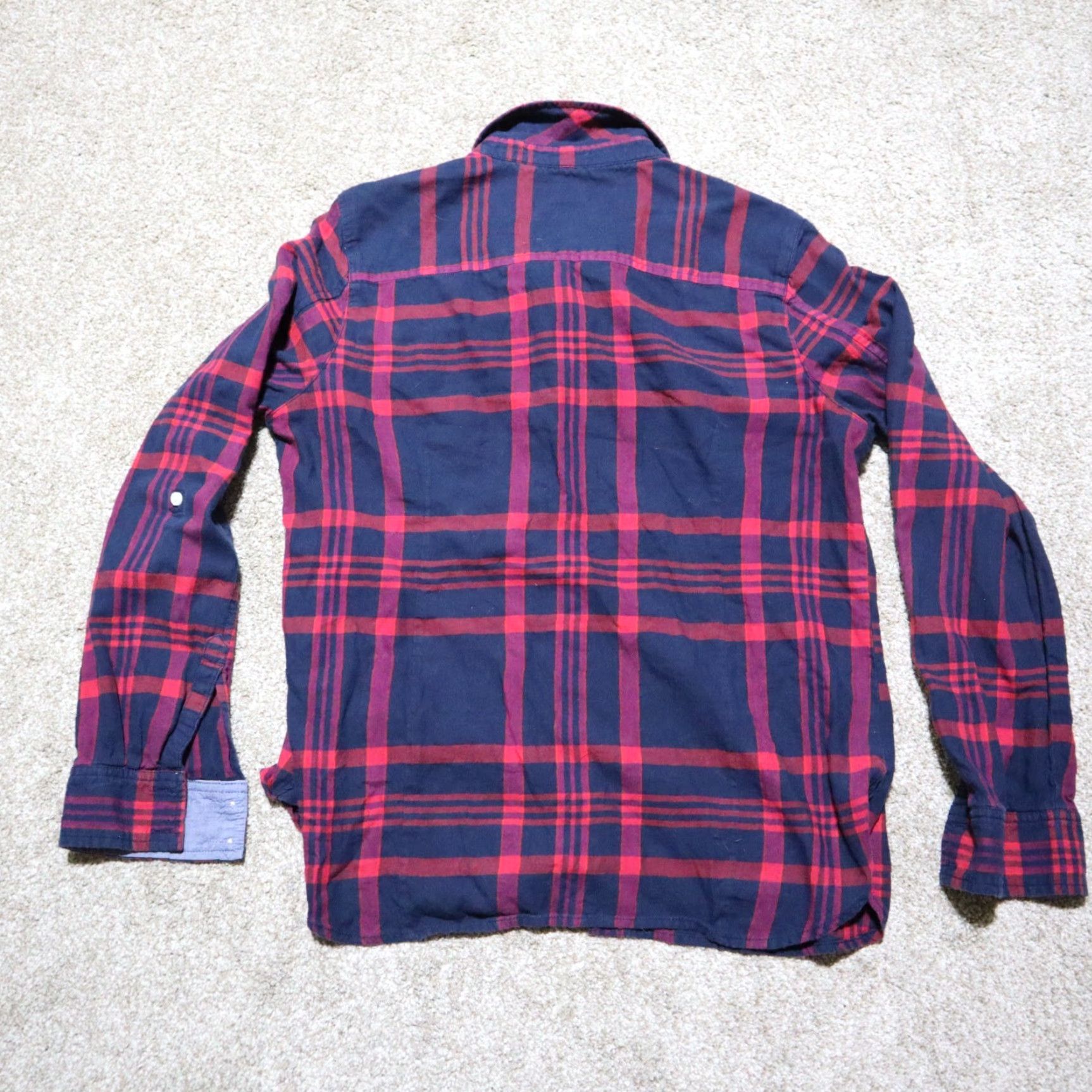 Tommy Hilfiger Tommy Hilfiger Classic Fit Button Up Shirt Red Navy Plaid Blouse Women Large Size L / US 10 / IT 46 - 8 Thumbnail