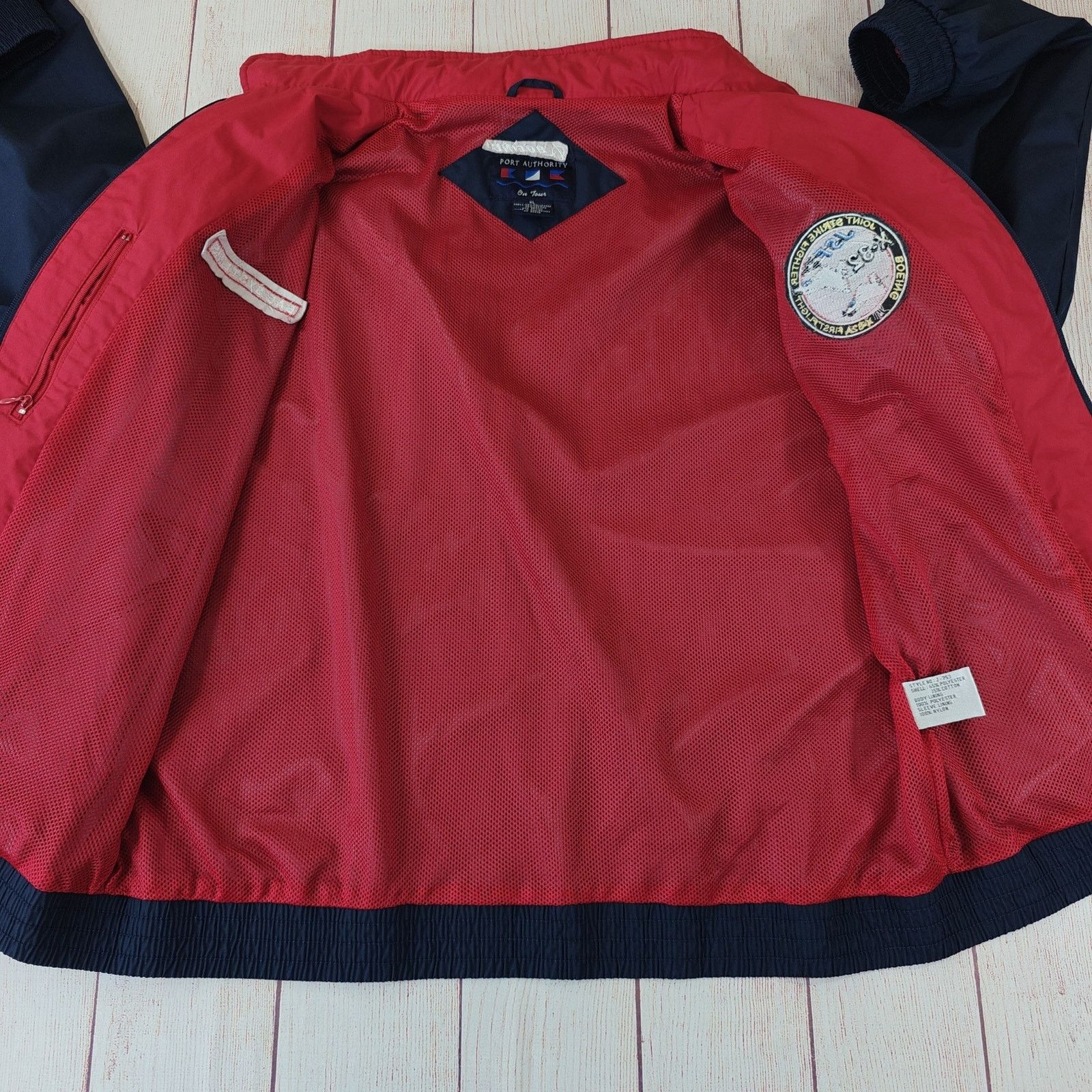 Vintage Vintage 90s Boeing BAE System JSF X-32 One Team windbreaker Size US XL / EU 56 / 4 - 5 Thumbnail