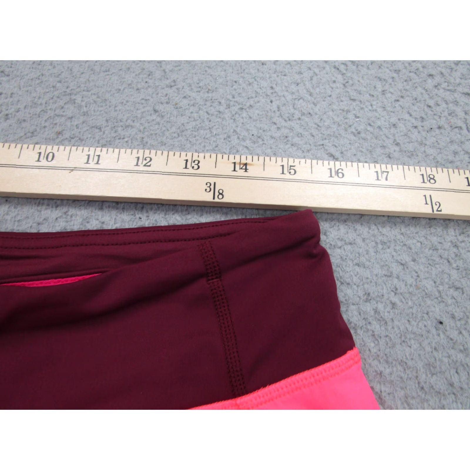 Lululemon Lululemon Shorts Womens 8 Pink Colorblock Running Lined Zip Pocket Athletic Size 30" / US 8 / IT 44 - 2 Thumbnail