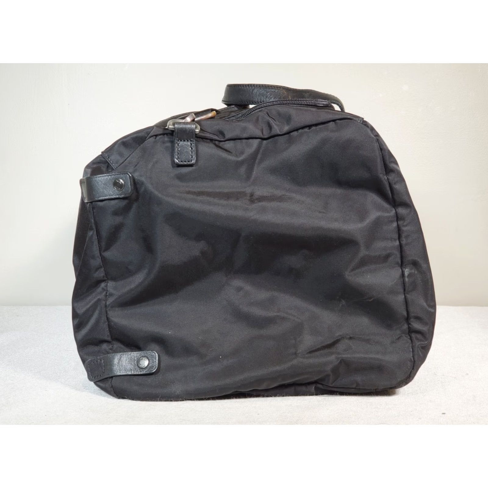 Tumi Tumi Pack-a-Way Duffle Weekender Bag - Black Nylon Leather Shoulder Strap Size US M / EU 48-50 / 2 - 4 Thumbnail