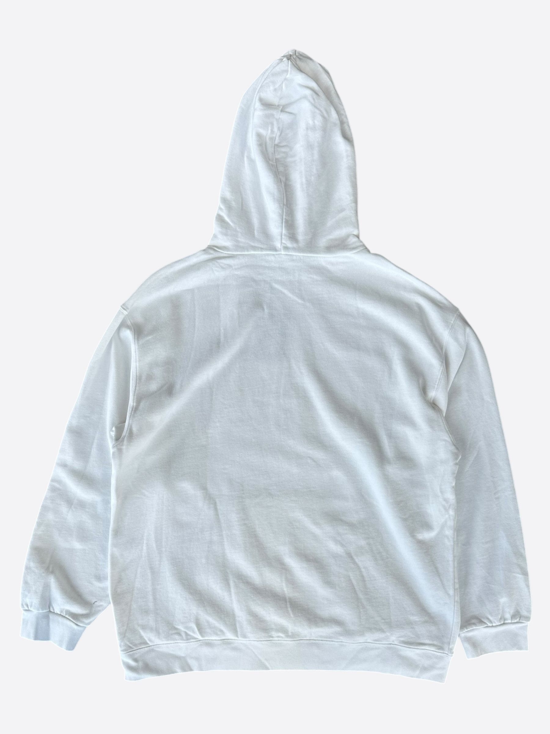 Balenciaga Balenciaga White & Black Pixel Logo Hoodie Size US XXL / EU 58 / 5 - 2 Thumbnail