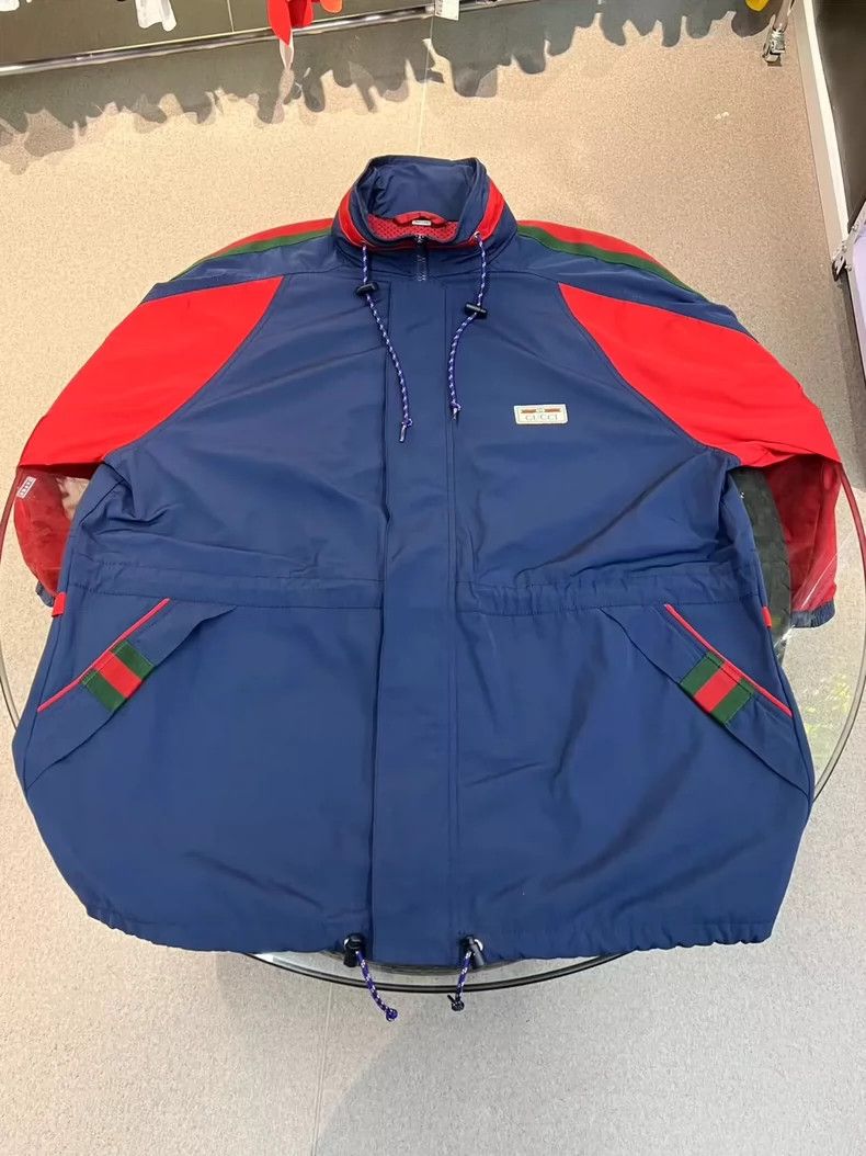 Gucci Gucci Red and blue stitching windbreaker jacket 2503-Nexta Size US M / EU 48-50 / 2 - 2 Thumbnail