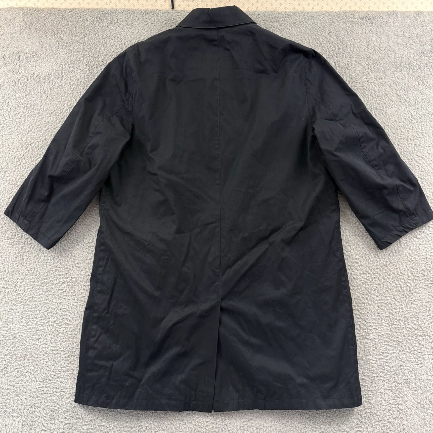 Brooks Brothers Brooks Brothers 346 Coat Mens M Blue Trench Coat Button Up Wool Lined Long Jacket Classic Style Size US M / EU 48-50 / 2 - 7 Thumbnail