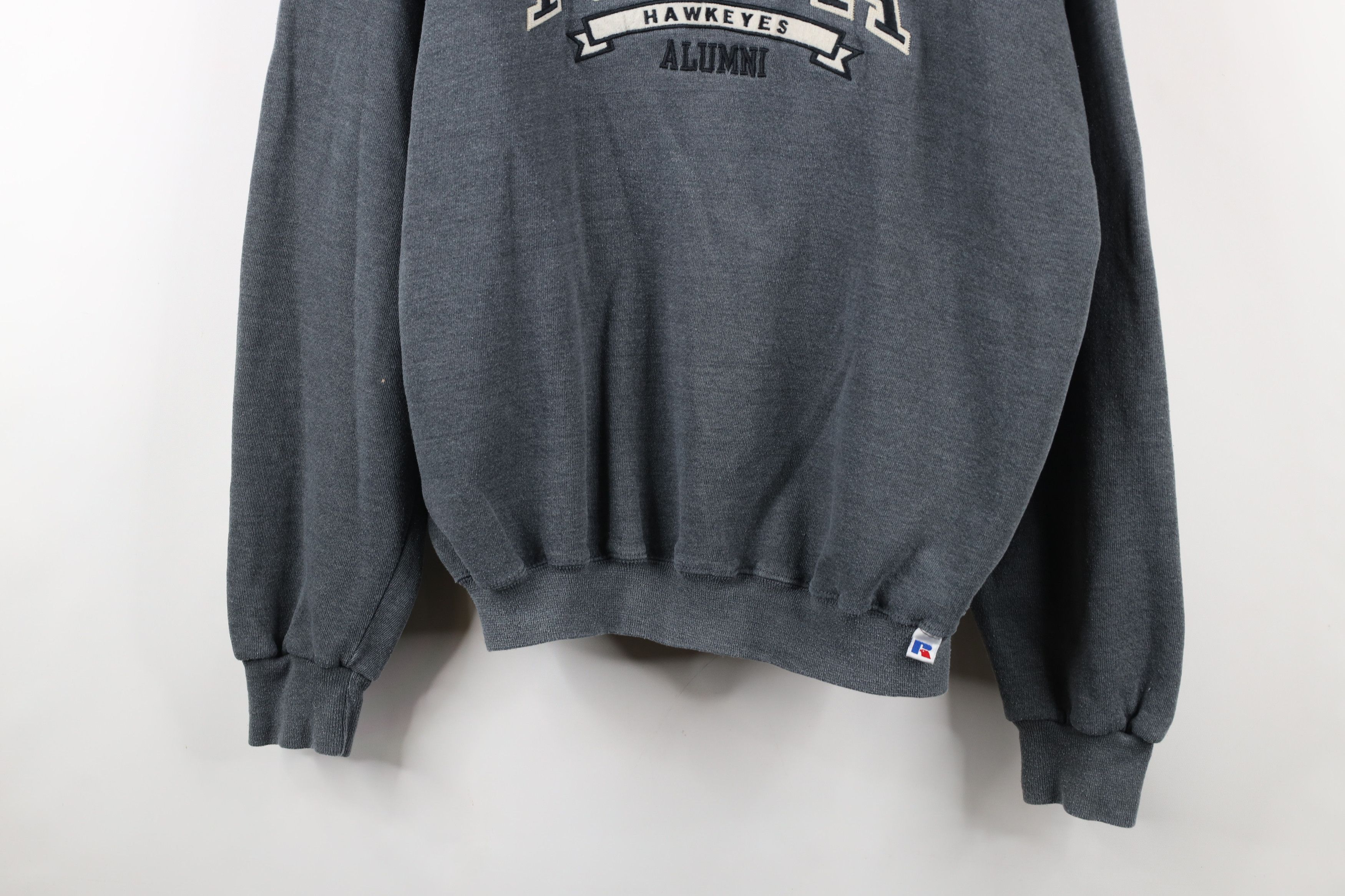 Russell Athletic × Vintage Vintage 90s Russell Athletic University of Iowa Sweatshirt Size US L / EU 52-54 / 3 - 3 Thumbnail