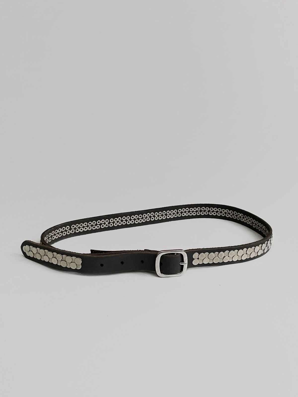 20471120 Archive hard leather/metal belt 2000s Size ONE SIZE - 5 Thumbnail