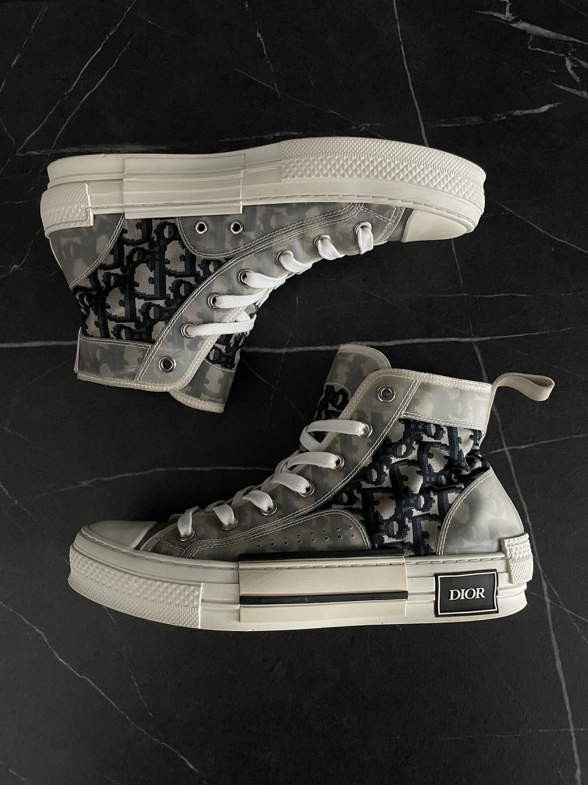 Dior Dior B23 Oblique Technical Canvas High Top Sneakers Size US 9 / IT 39 - 2 Thumbnail