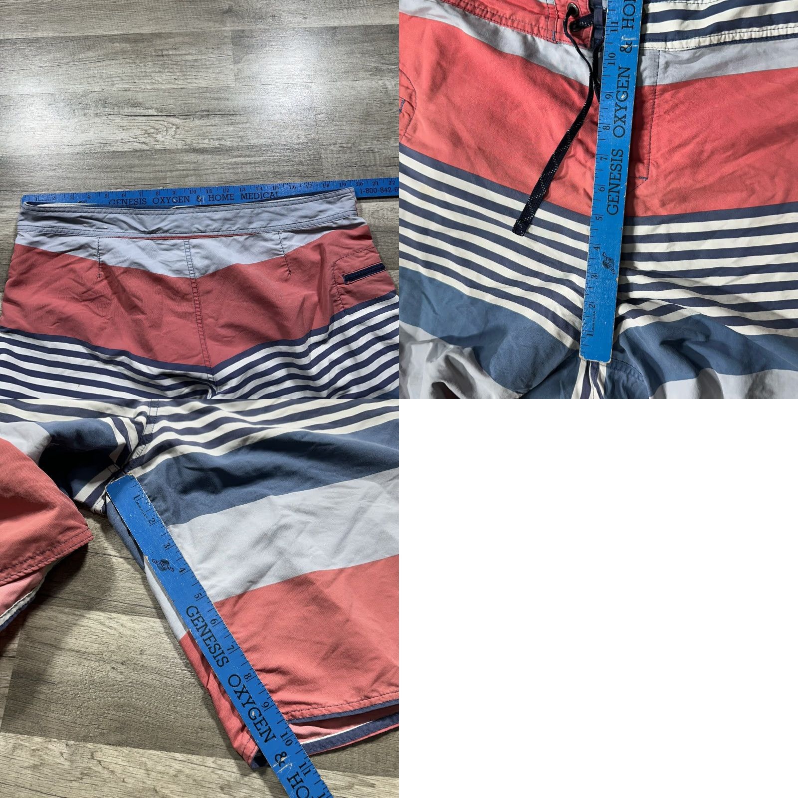 Patagonia Patagonia Board Shorts Men 38 Blue Striped Wavefarer Nylon Elastane Swim Bottom Stretch Beach Surfing Size US 38 / EU 54 - 8 Thumbnail