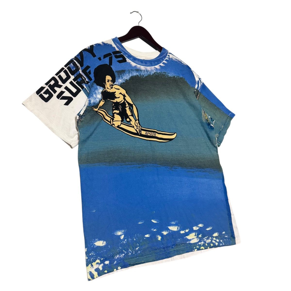 Vintage Vintage Y2K Groovy Surf 75 Soul Tee Shirt Size US XL / EU 56 / 4 - 3 Thumbnail