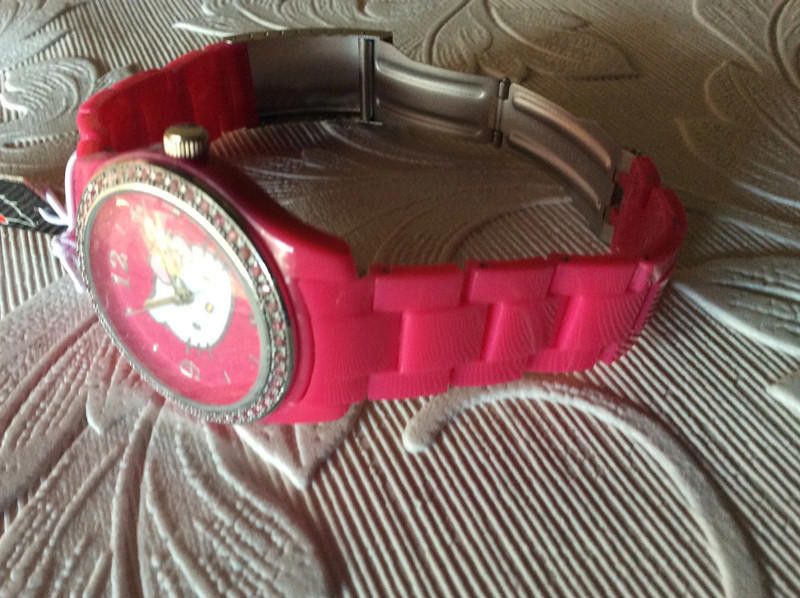 Designer Hello Kitty Kids Grand Prix Kitty pink plastic strap Watch Size ONE SIZE - 12 Thumbnail