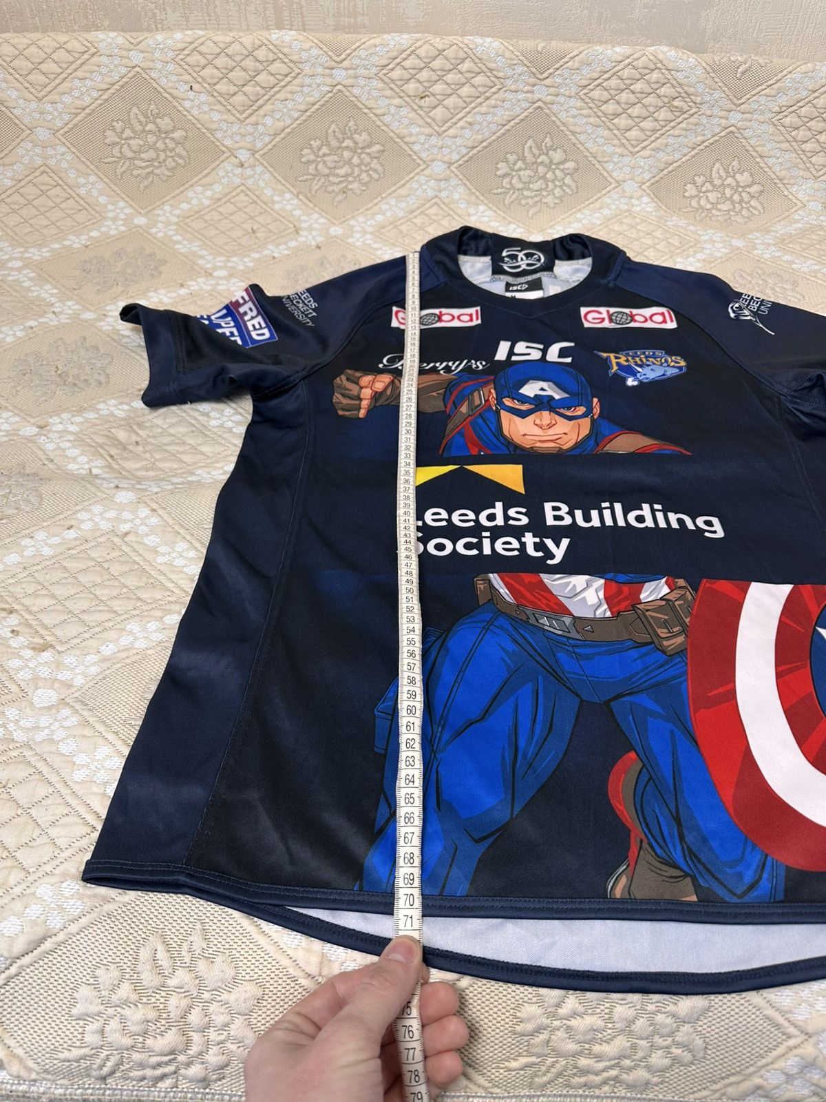 Vintage 🔥 Leeds Rhinos 2018 Captain America Rare Rugby Jersey Shirt Size US M / EU 48-50 / 2 - 7 Thumbnail