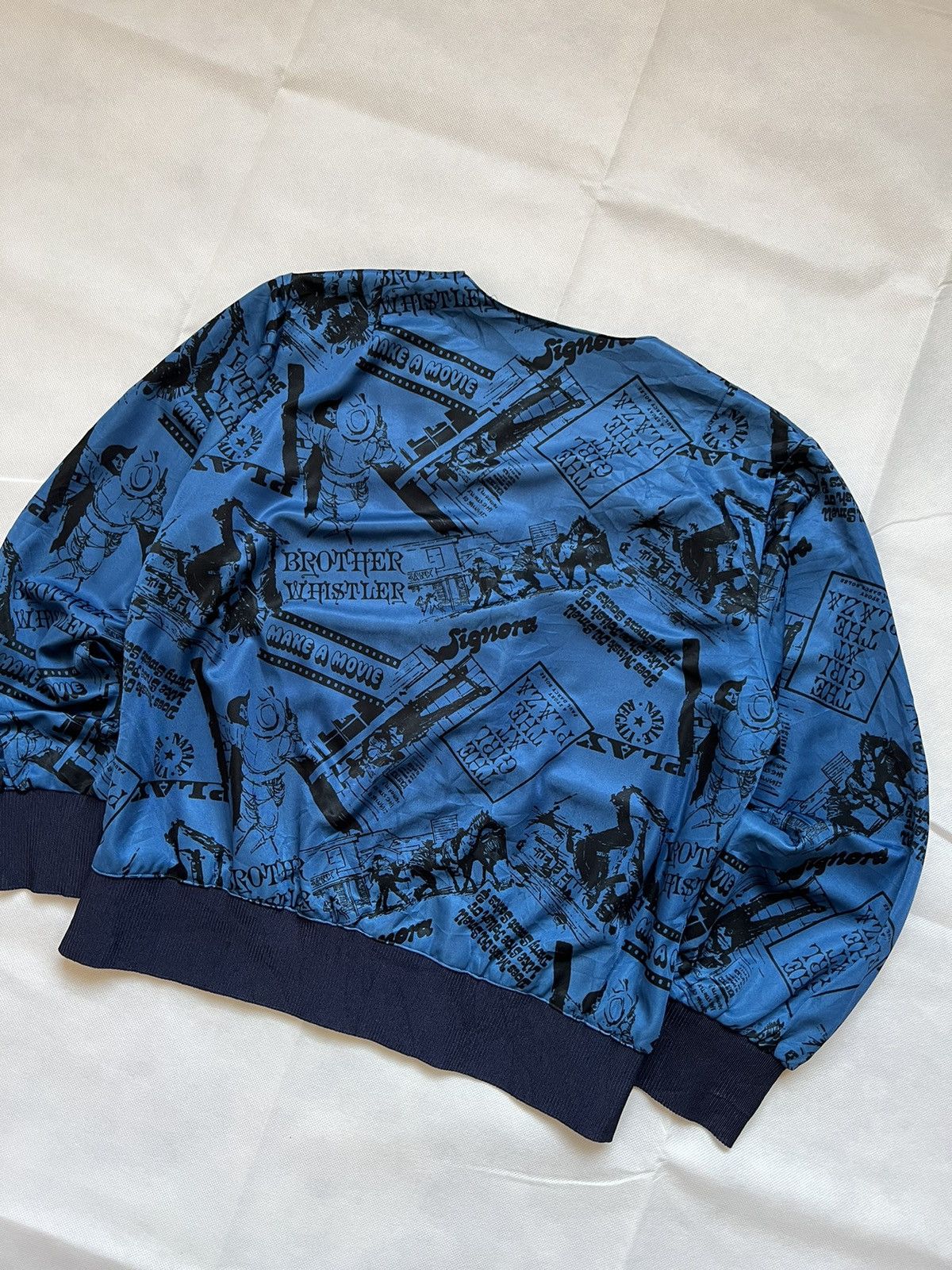 Japanese Brand Vintage Full Print Silk Cardigan Kurt Cobain Style Size US M / EU 48-50 / 2 - 12 Thumbnail