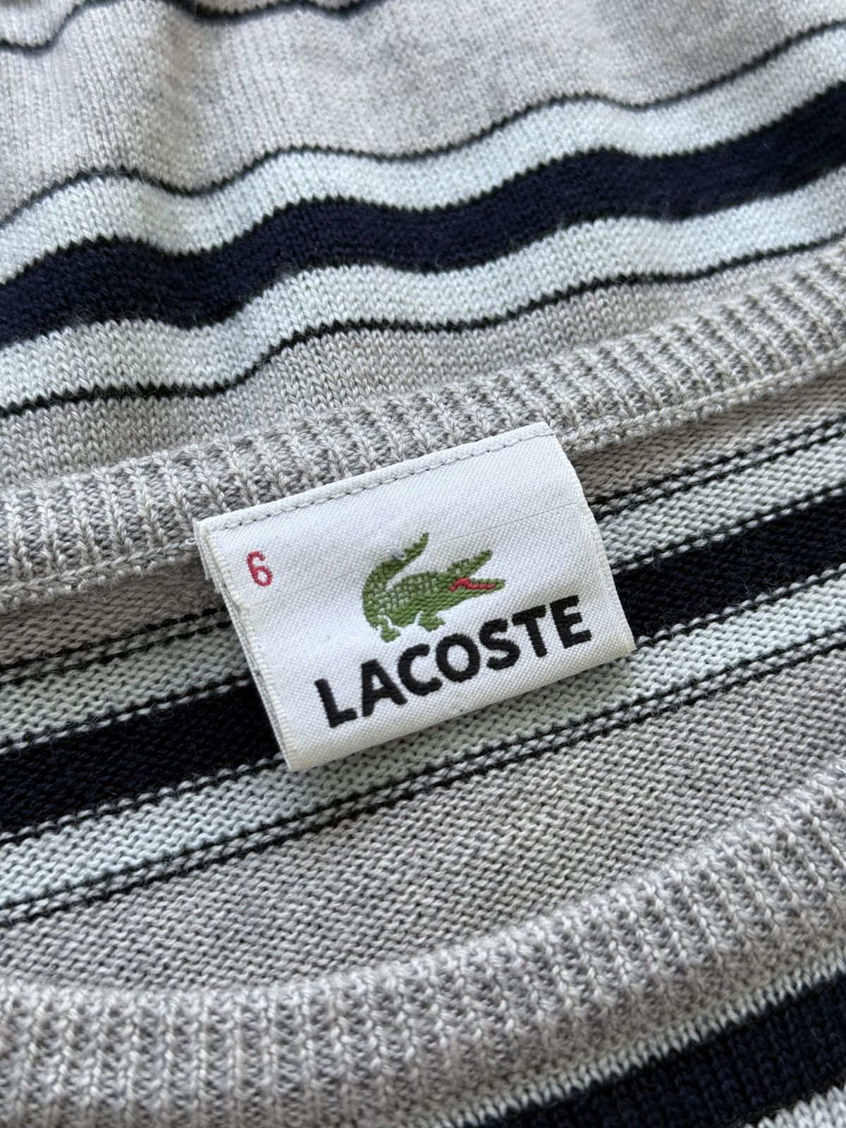 Lacoste Lacoste Striped Wool Sweater Size US XL / EU 56 / 4 - 5 Thumbnail