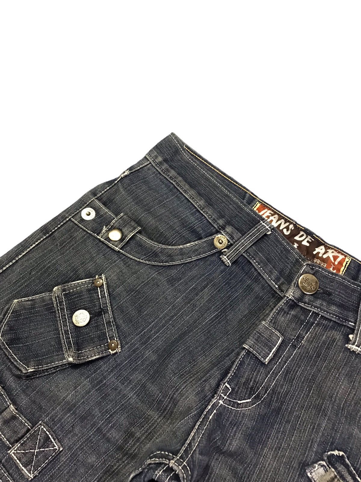Japanese Brand 🔥🔥Jeans De Art Multipocket Denim Jeans Very Rare Size US 33 - 5 Thumbnail