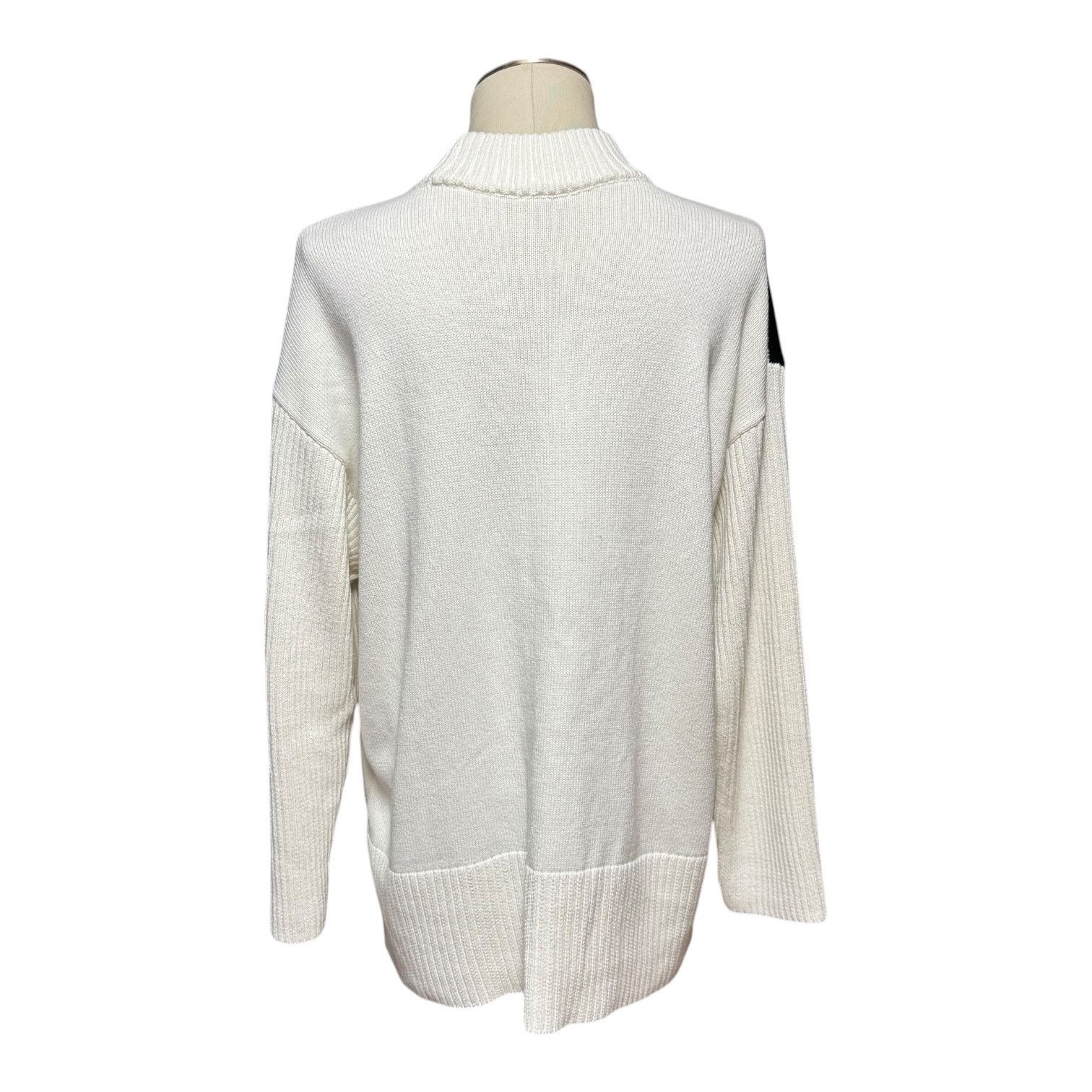 Talbots Talbots Cotton Wool Snowflake Sweater Black Cream XL Size XL / US 12-14 / IT 48-50 - 3 Thumbnail