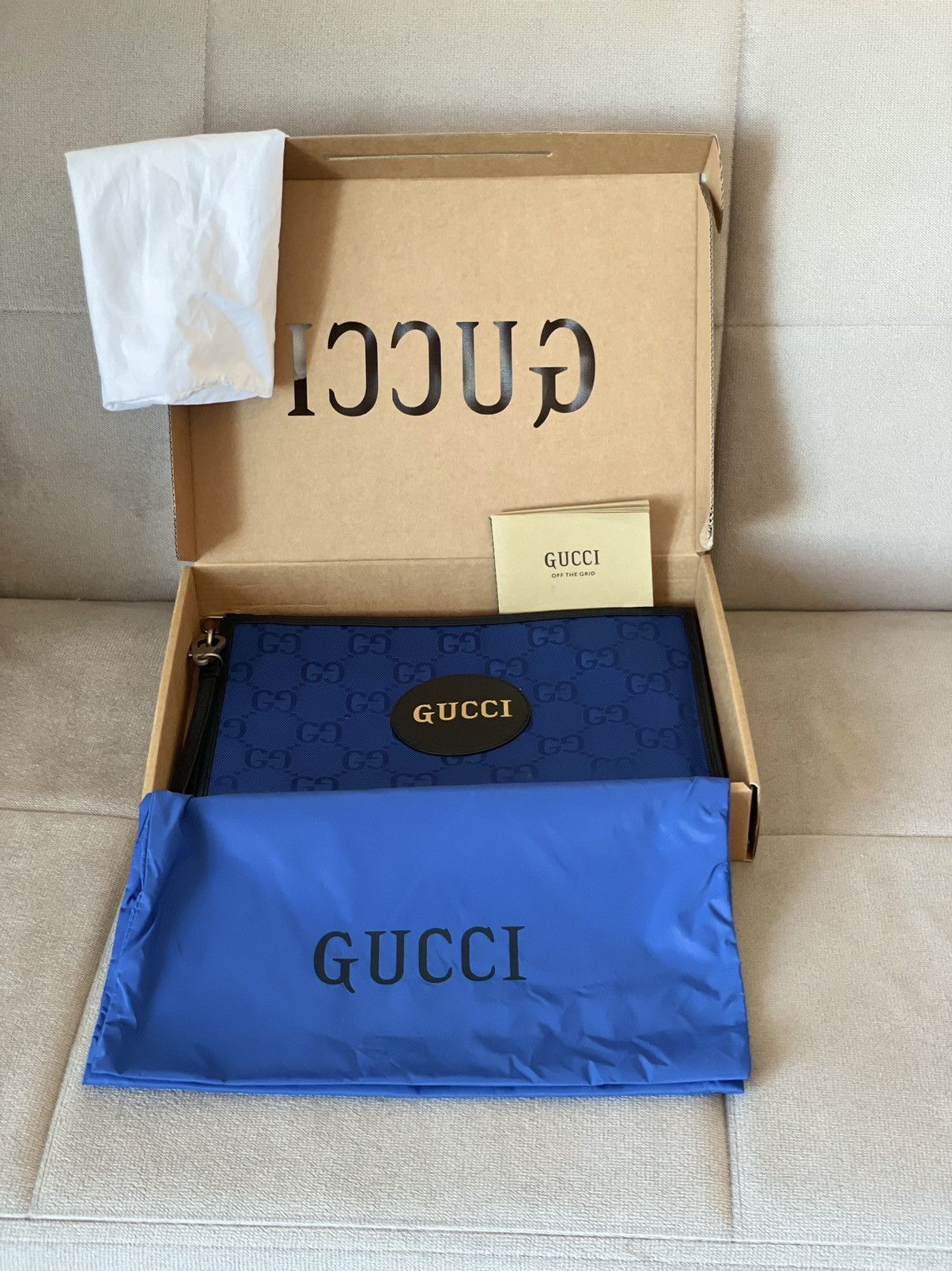 Gucci Gucci Off The Grid Blue Clutch Size ONE SIZE - 3 Thumbnail