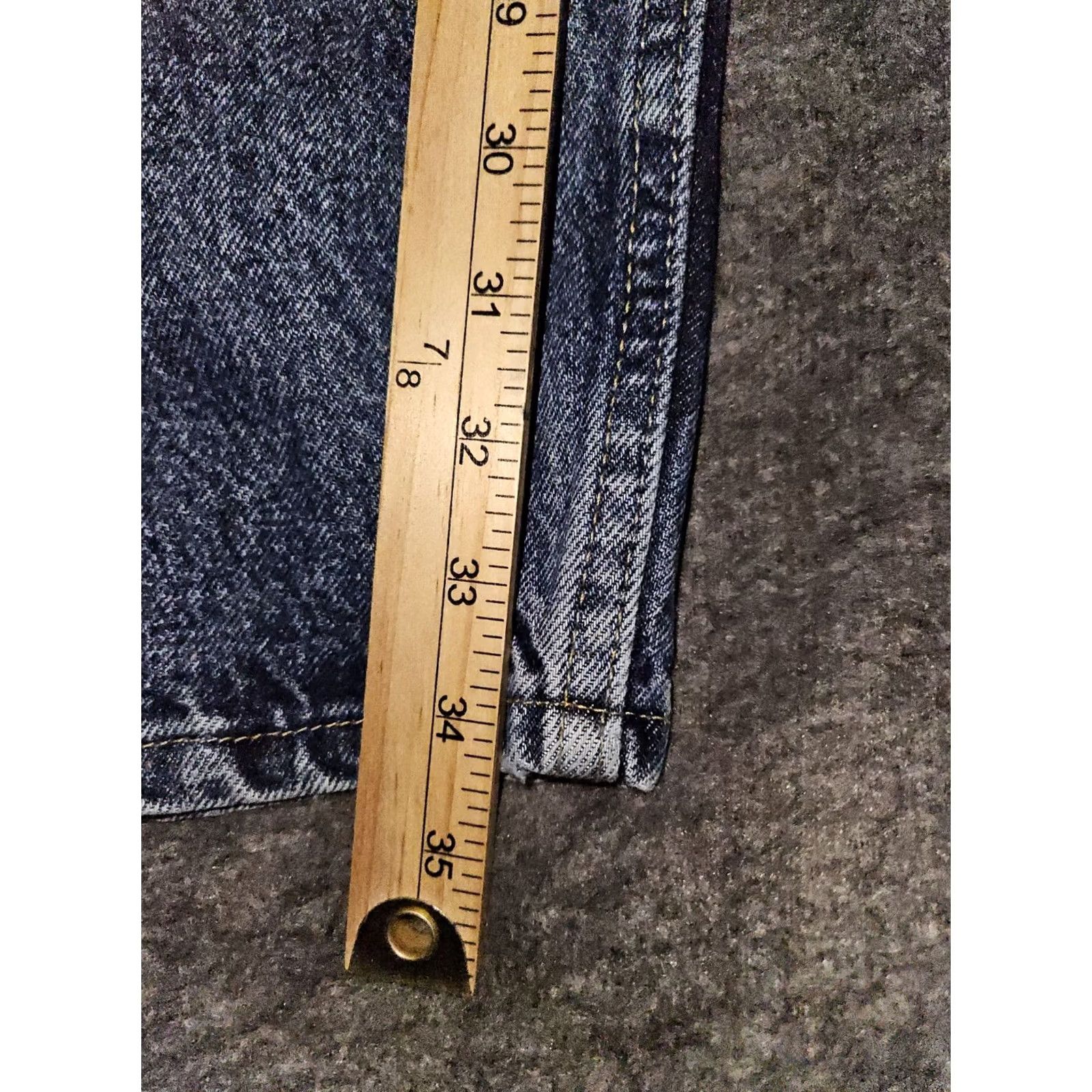 Lee VINTAGE LEE Jeans Men 36x36 Straight Blue Denim USA 80s 90s Grunge Regular Mens Size US 36 / EU 52 - 6 Thumbnail