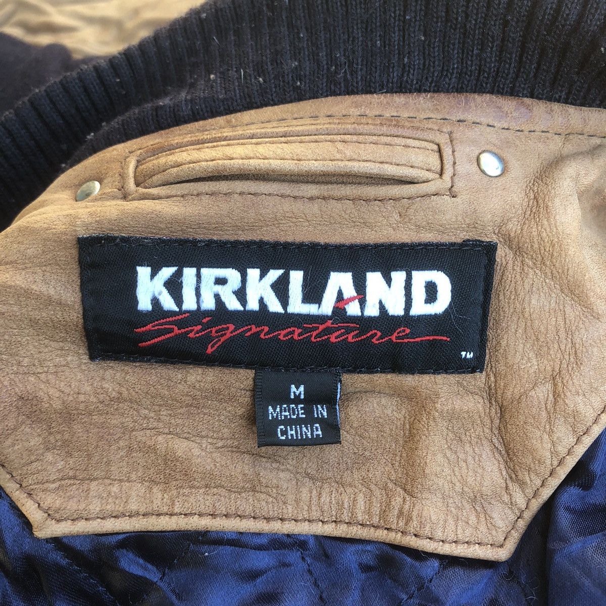 Kirkland Signature Kirkland Varsity Leather Sleeve Size US M / EU 48-50 / 2 - 6 Thumbnail