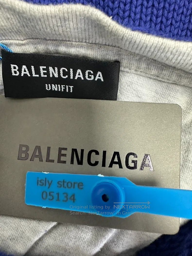 Balenciaga Balenciaga Classic Letter Embroidered Hole Hooded Sweater Size US XS / EU 42 / 0 - 4 Thumbnail