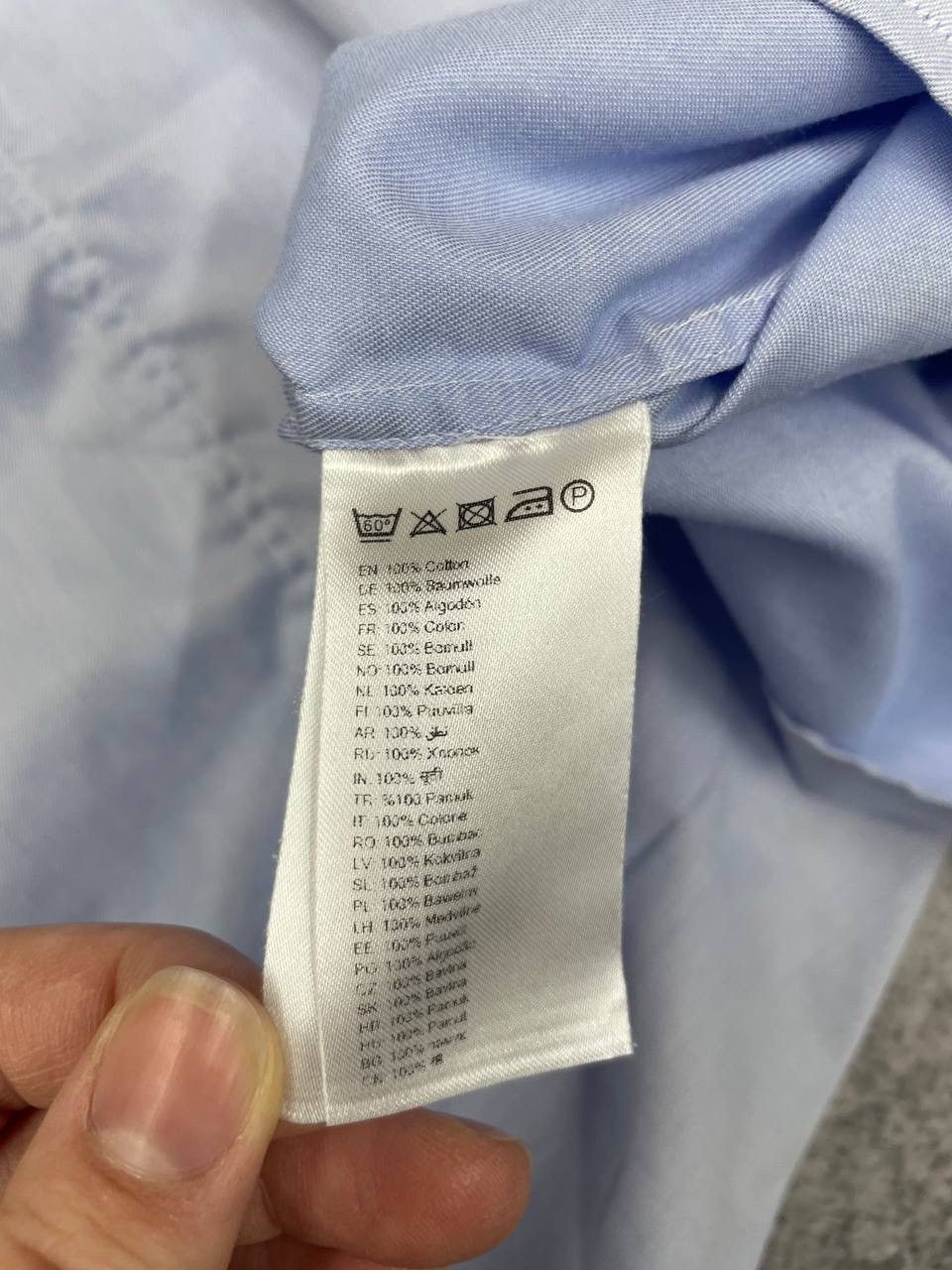 Eton Eton Men Slim Fit Cotton Dress Shirt Light Blue Size S Size US S / EU 44-46 / 1 - 6 Thumbnail