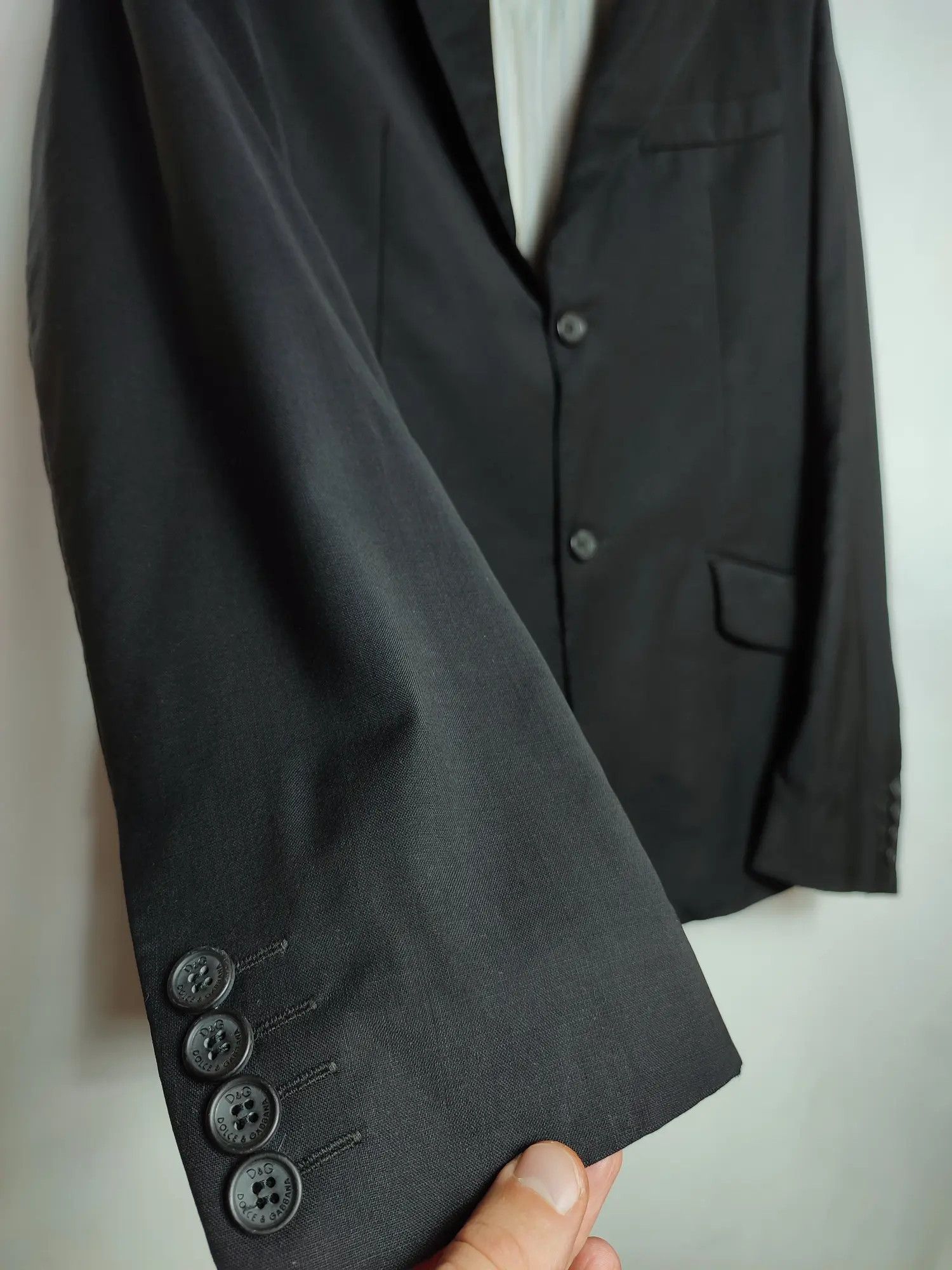 Dolce & Gabbana Dolce & Gabbana Virgin Wool Blazer Size 48R - 6 Thumbnail